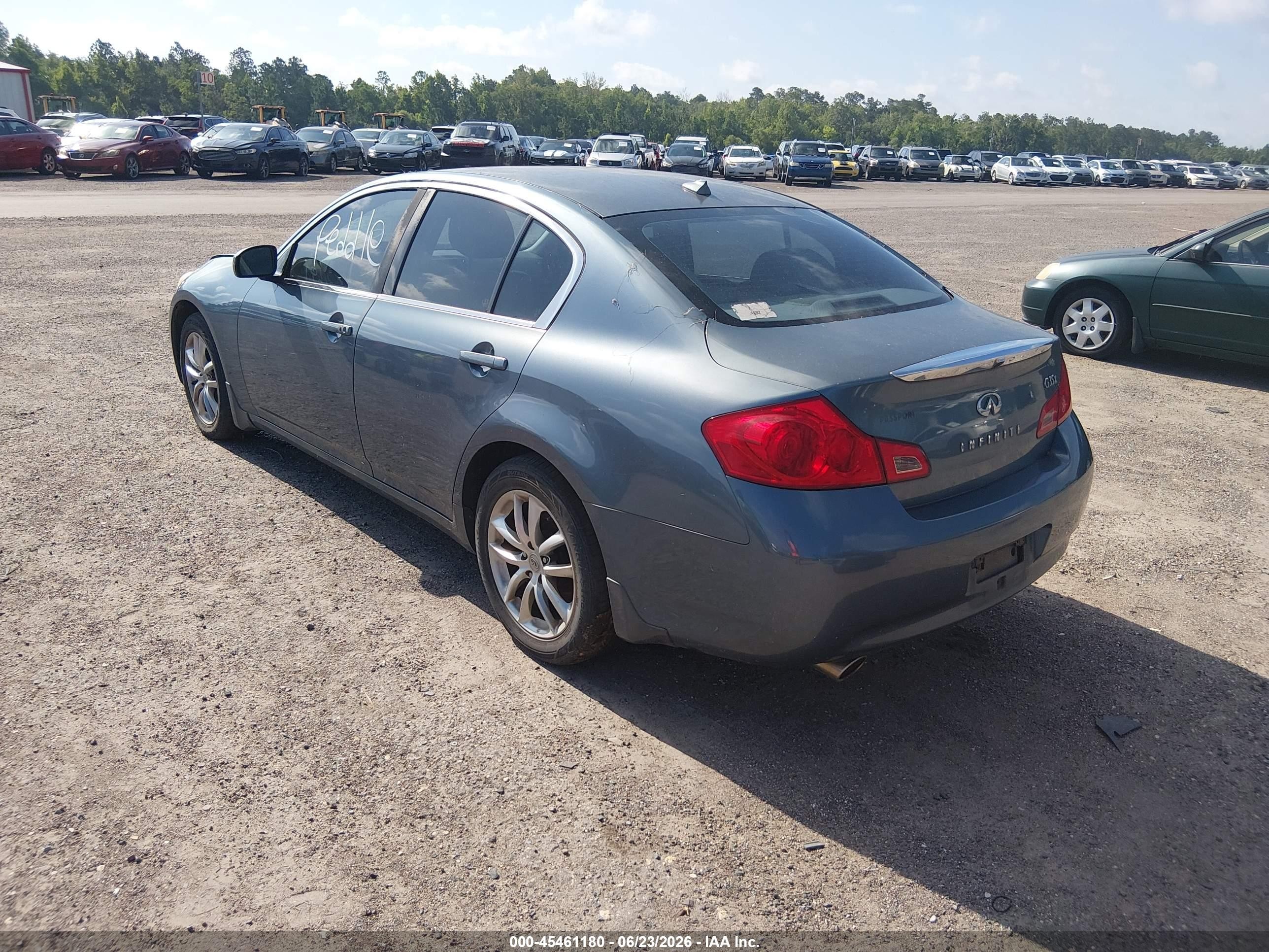 2007 Infiniti G35x   Blue vin: JNKBV61F17M813994