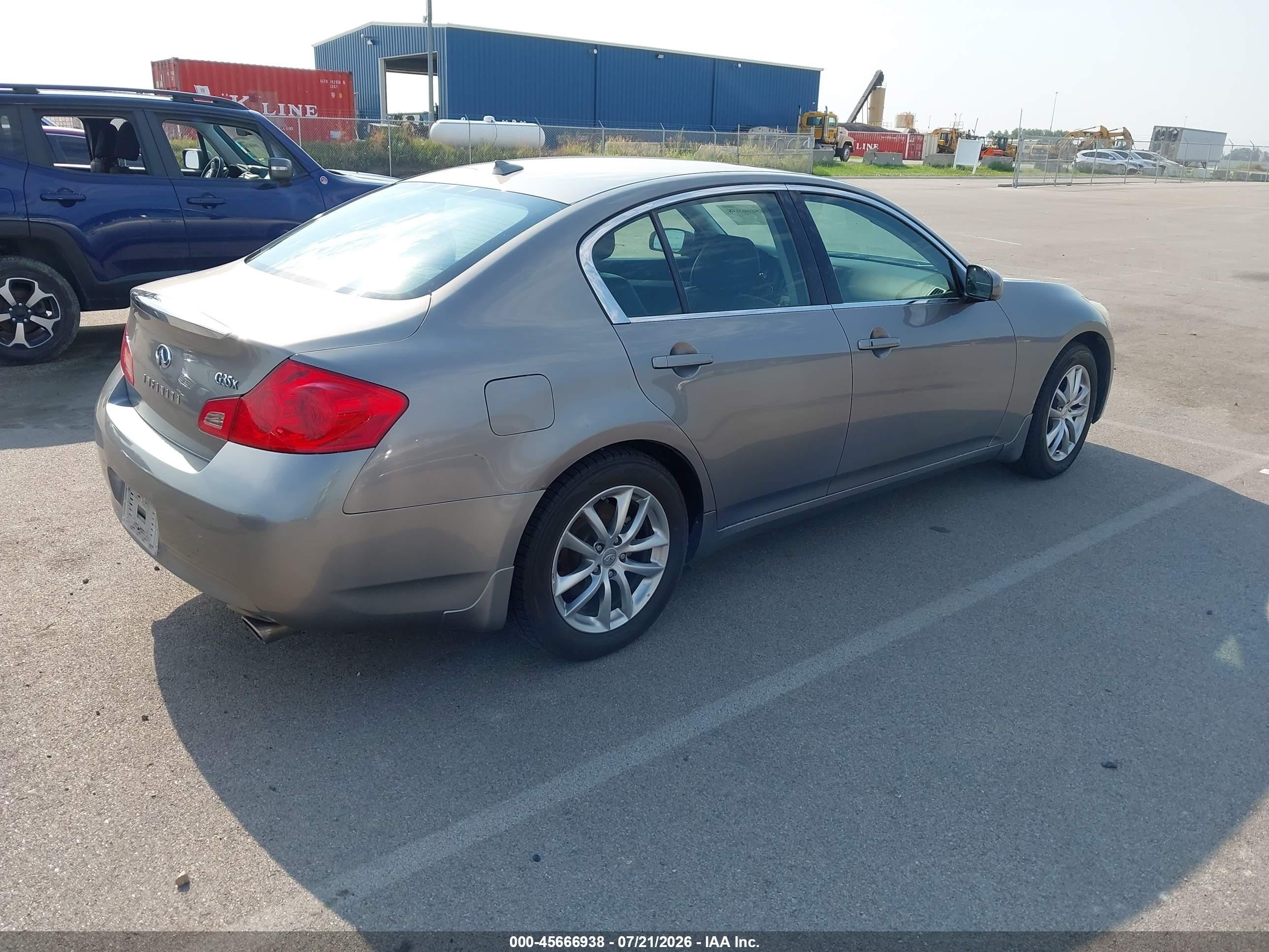 2007 Infiniti G35x   Gray vin: JNKBV61F17M815258