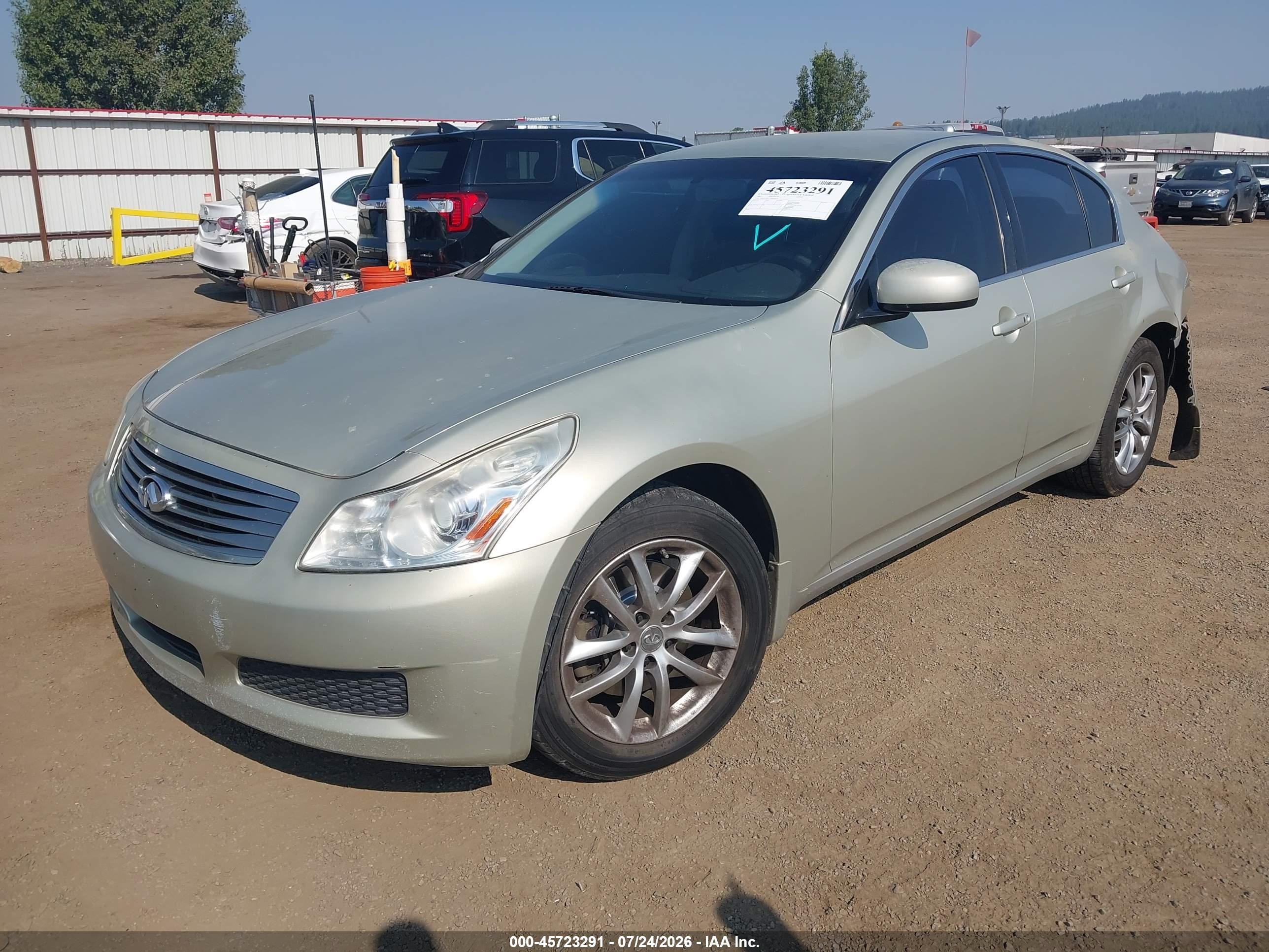 2007 Infiniti G35x   Champagne vin: JNKBV61F17M816149