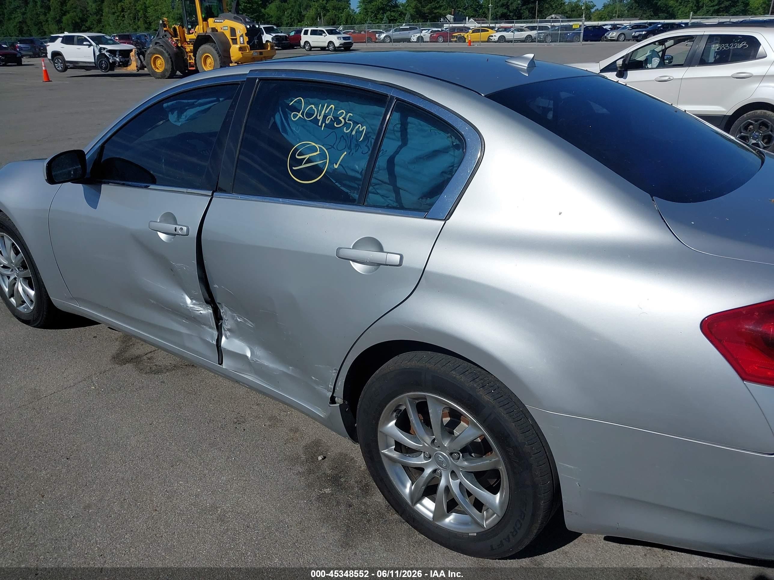 2007 Infiniti G35x   Silver vin: JNKBV61F17M818466
