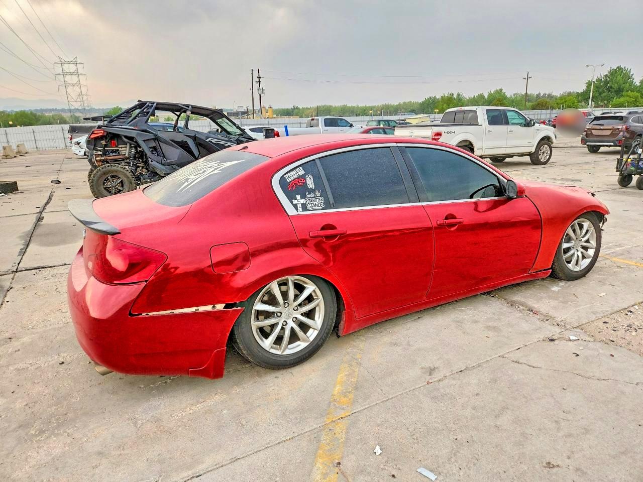 2007 Infiniti G35 X Red vin: JNKBV61F17M821724