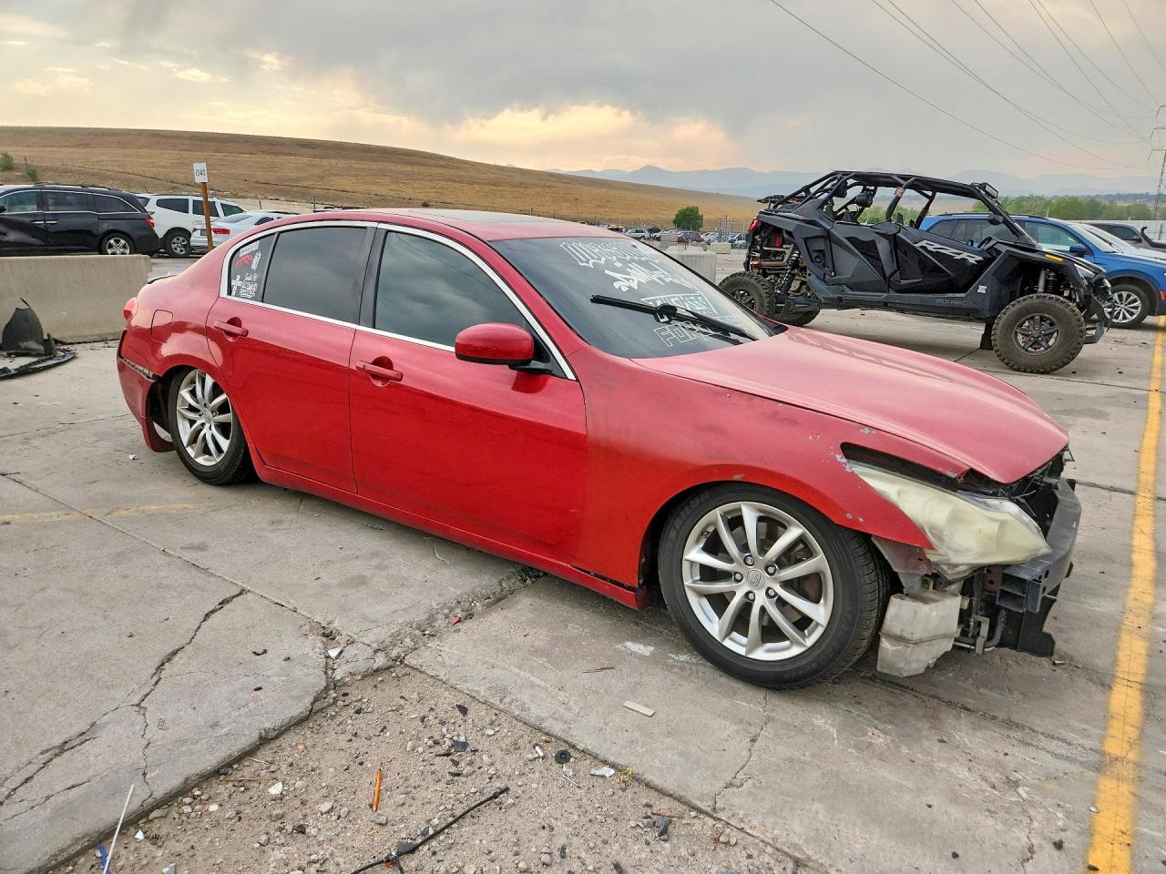 2007 Infiniti G35 X Red vin: JNKBV61F17M821724