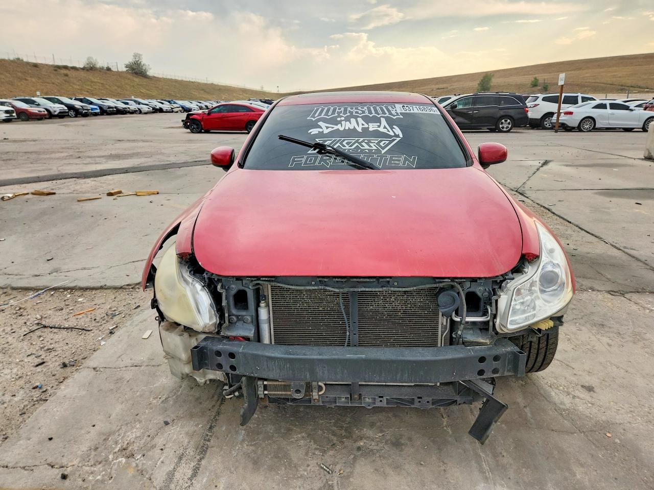 2007 Infiniti G35 X Red vin: JNKBV61F17M821724