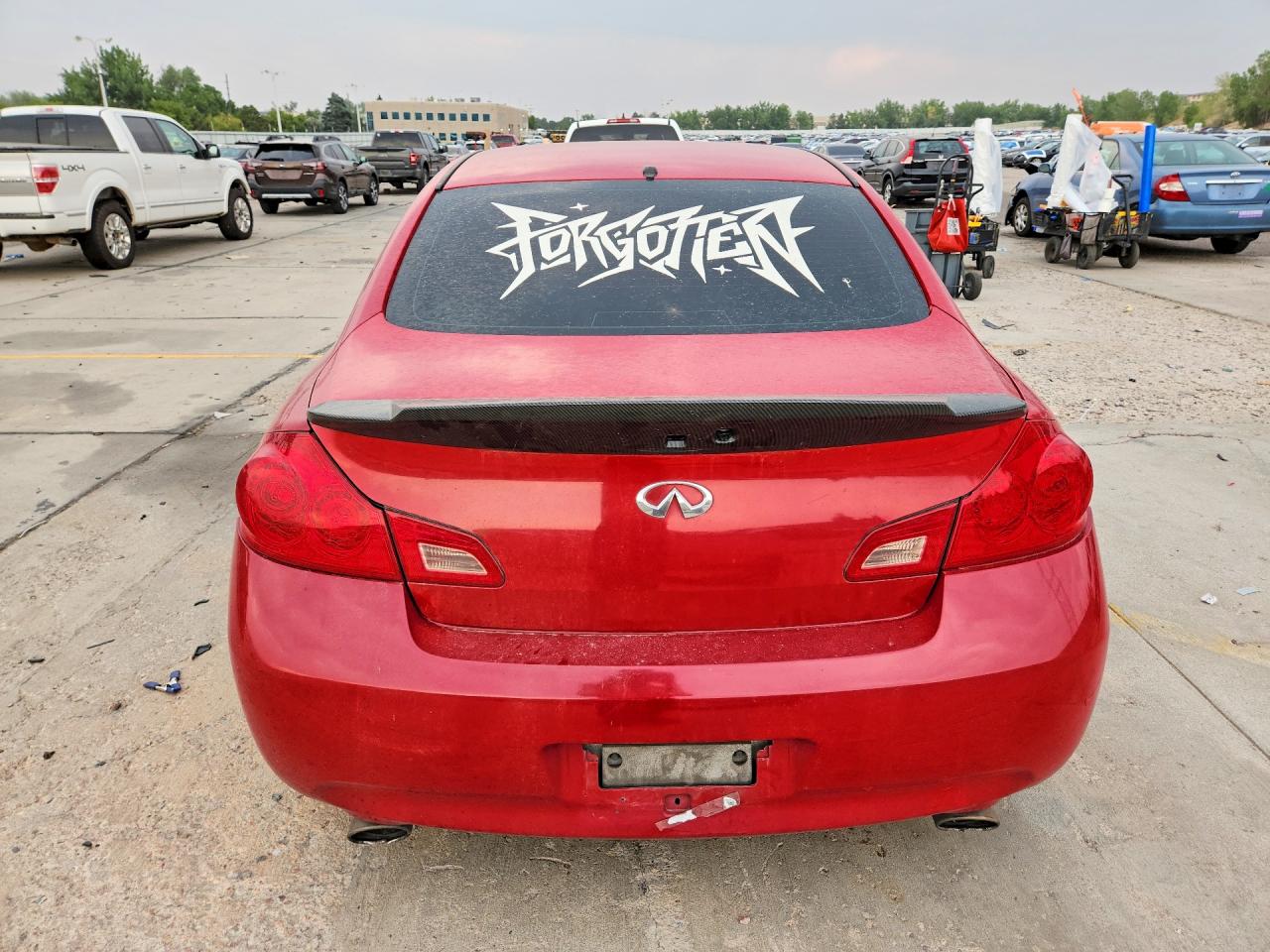 2007 Infiniti G35 X Red vin: JNKBV61F17M821724