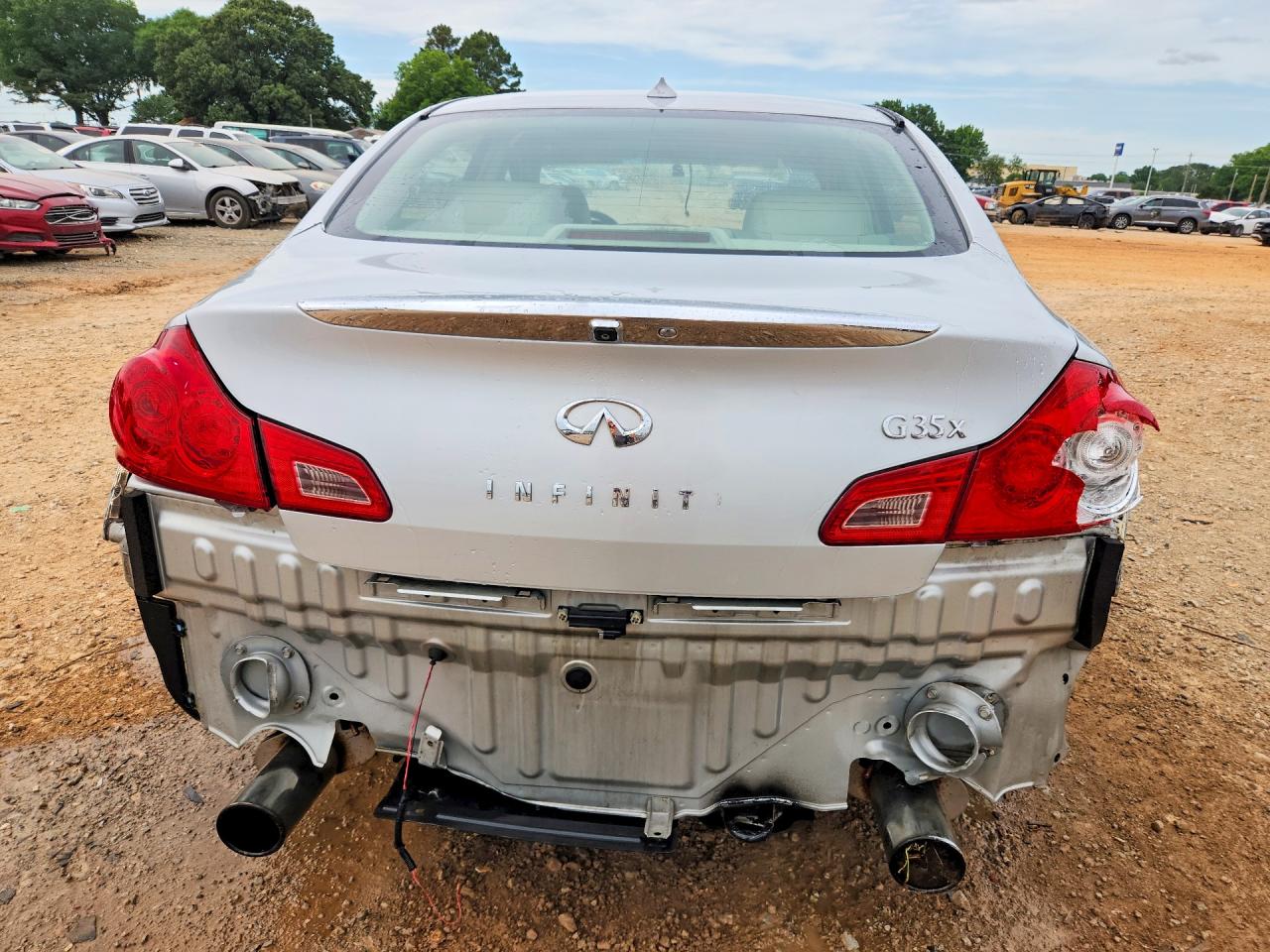 2008 Infiniti G35 X Silver vin: JNKBV61F18M250124