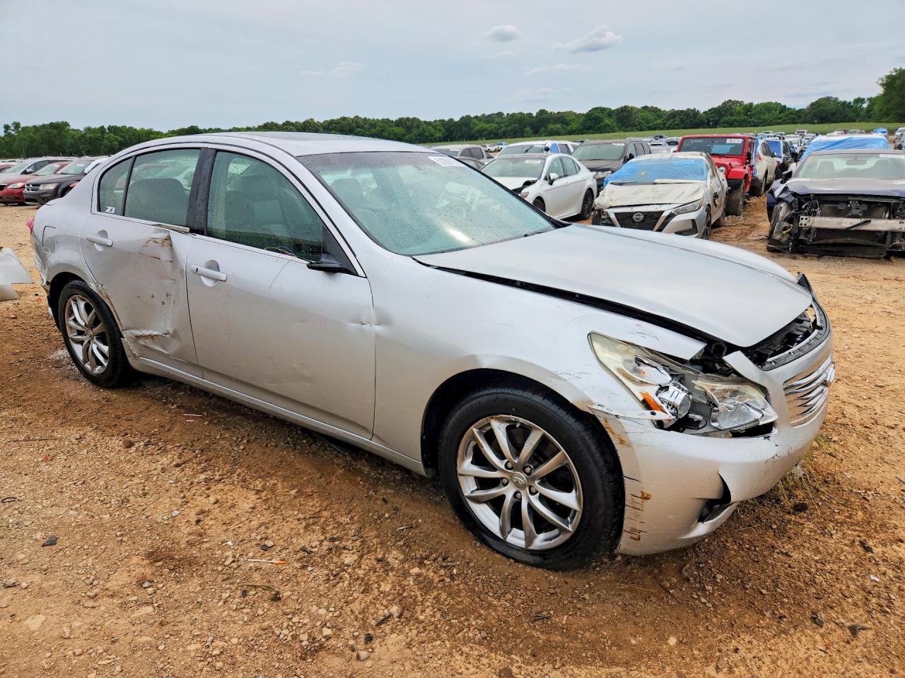 2008 Infiniti G35 X Silver vin: JNKBV61F18M250124