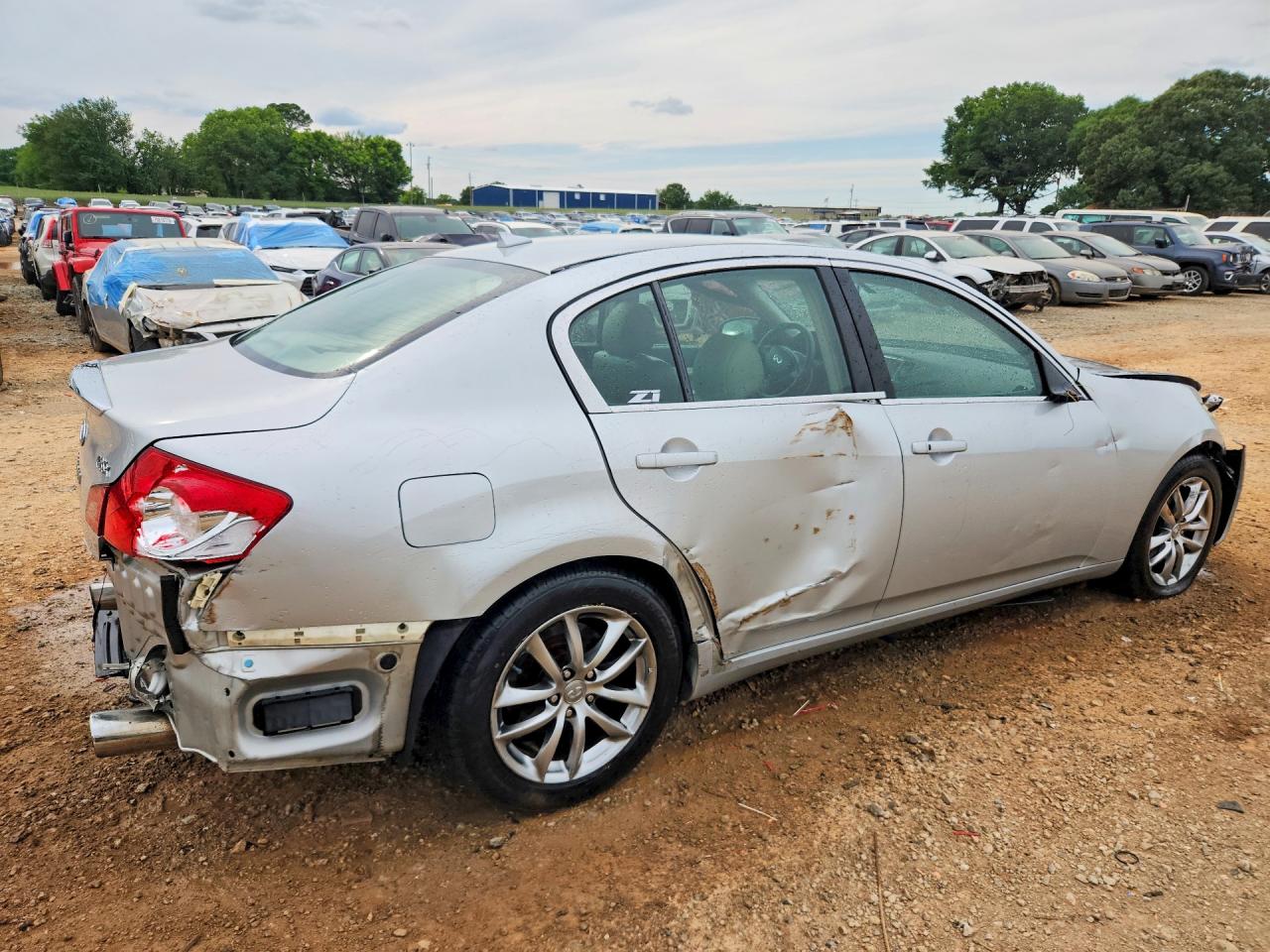 2008 Infiniti G35 X Silver vin: JNKBV61F18M250124