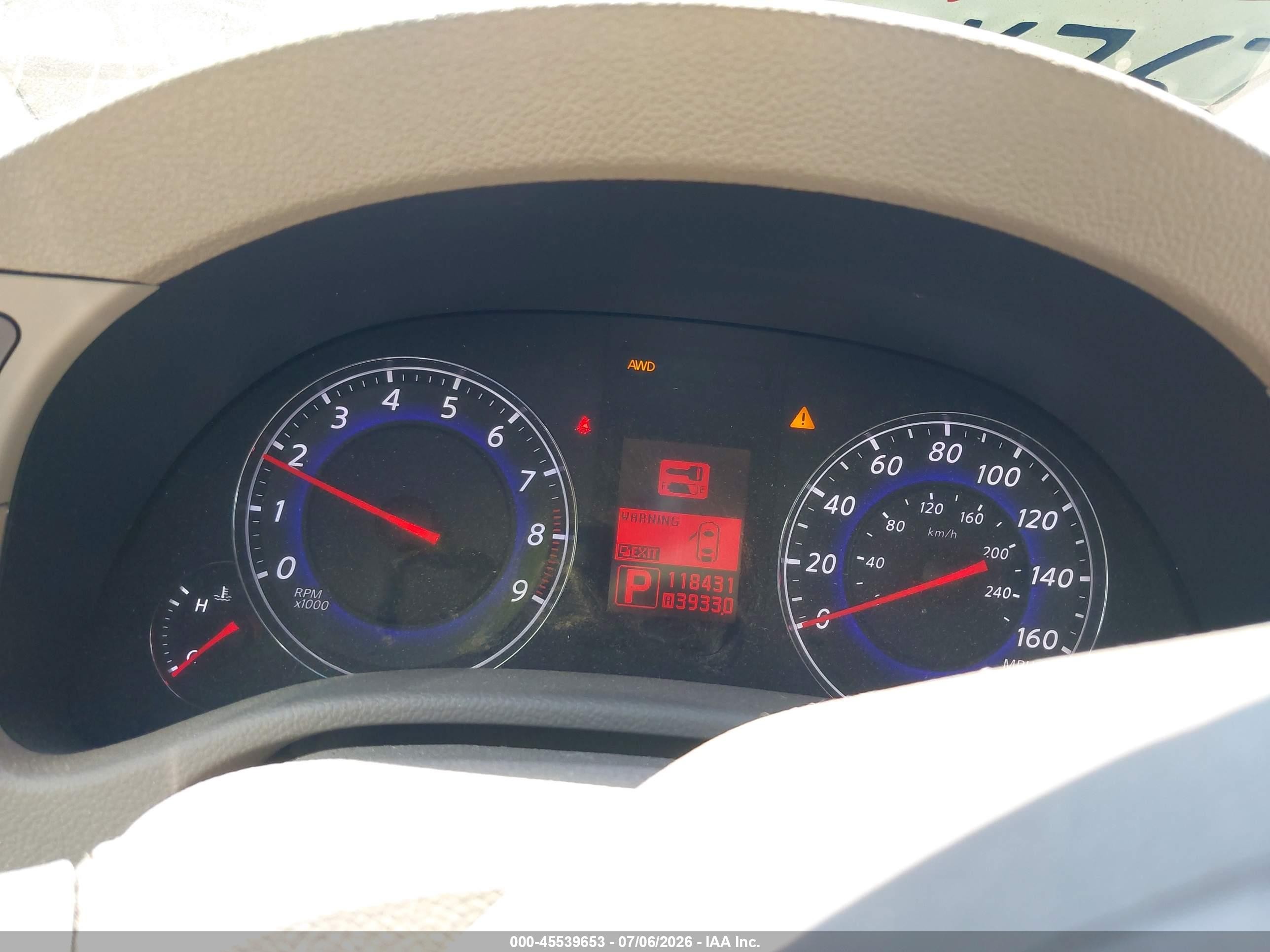 2008 Infiniti G35x   White vin: JNKBV61F18M251791