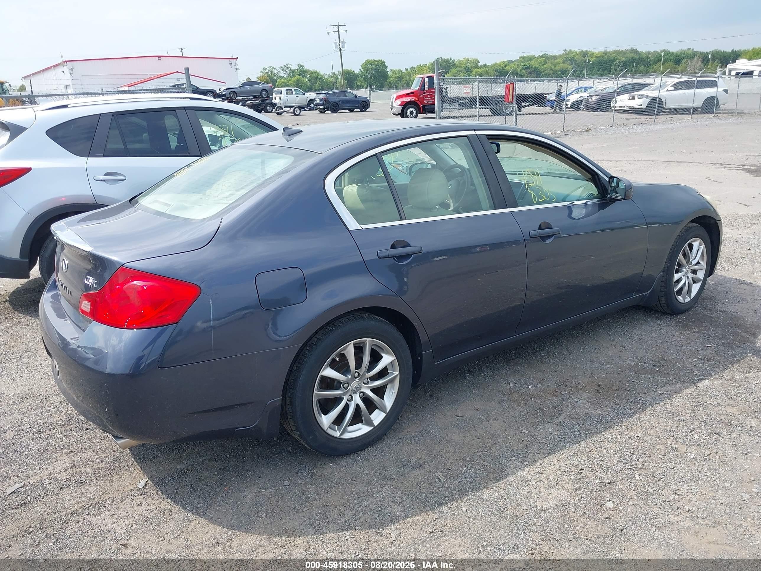 2008 Infiniti G35x Blue vin: JNKBV61F18M258868