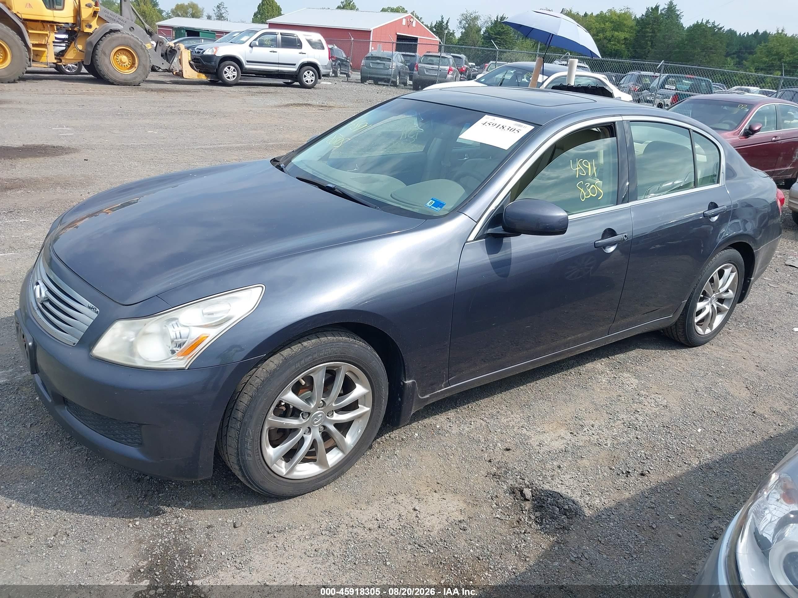 2008 Infiniti G35x Blue vin: JNKBV61F18M258868
