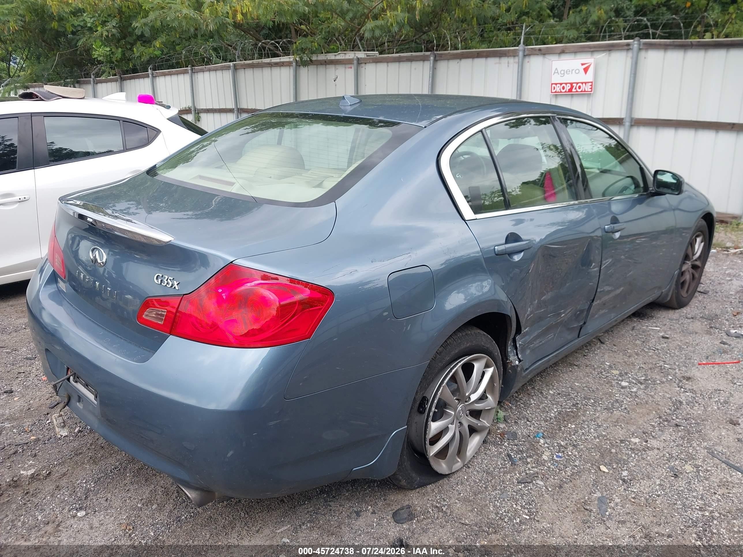 2008 Infiniti G35x   Синий vin: JNKBV61F18M259065