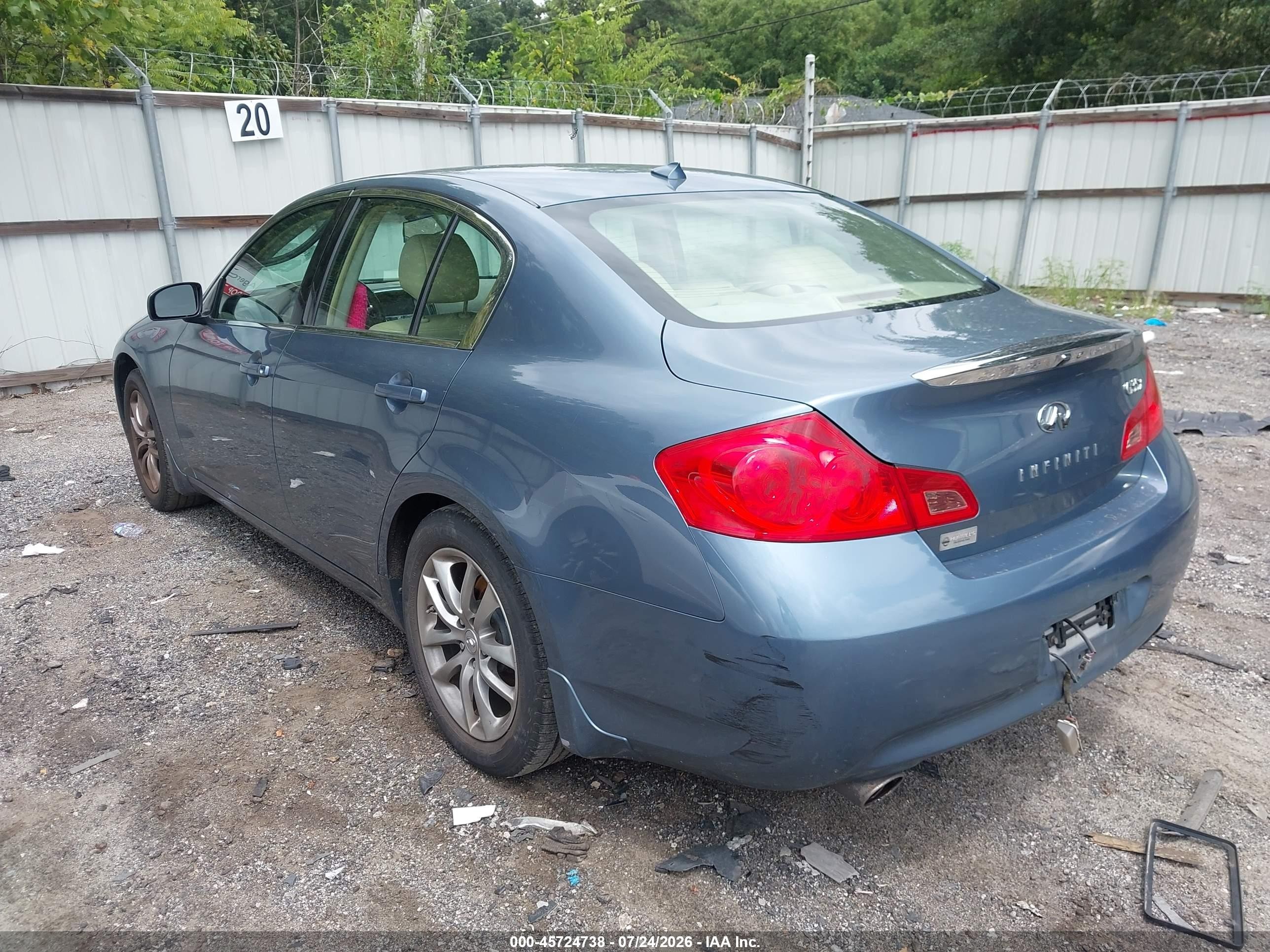 2008 Infiniti G35x   Синий vin: JNKBV61F18M259065