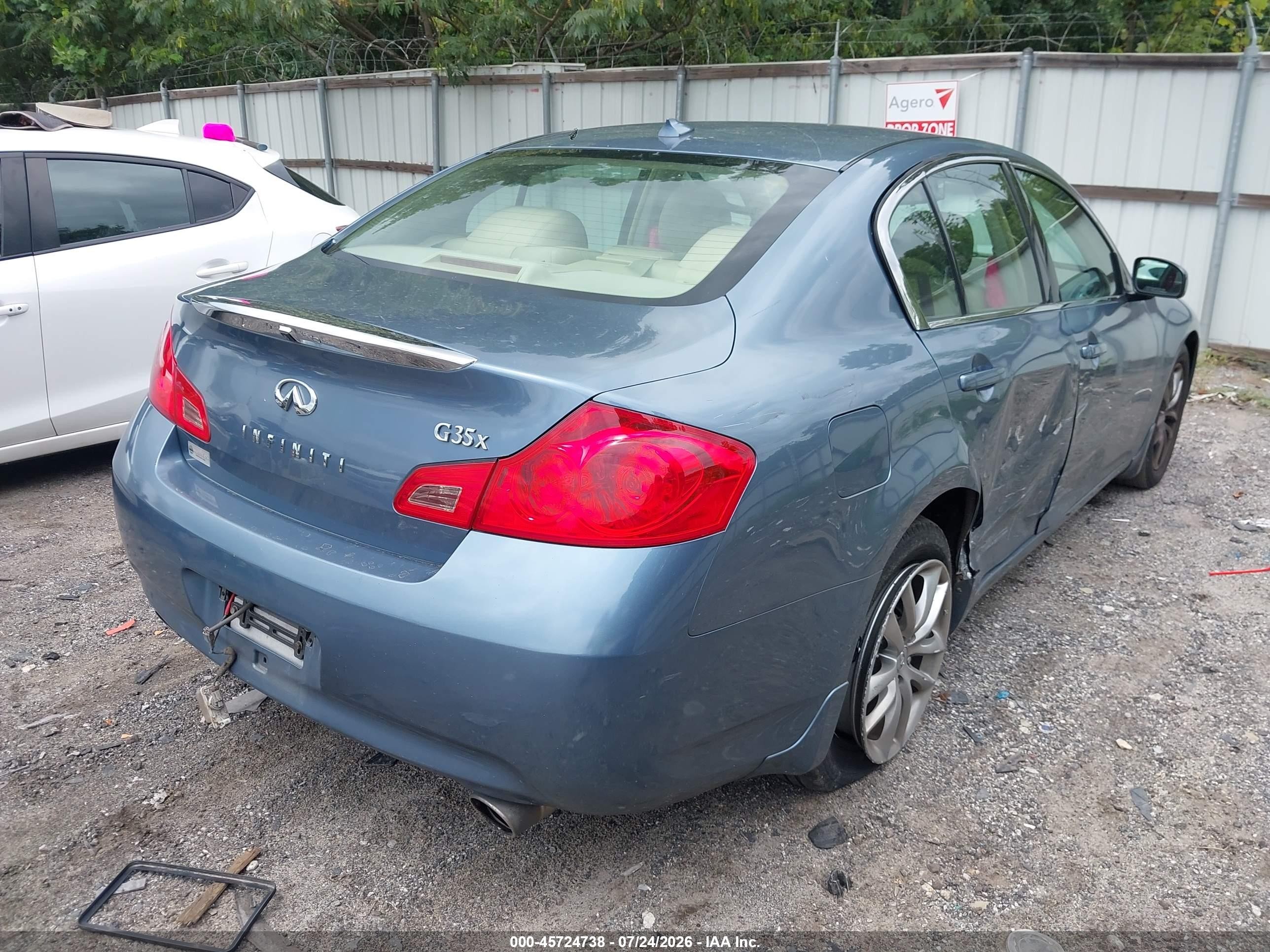 2008 Infiniti G35x   Синий vin: JNKBV61F18M259065