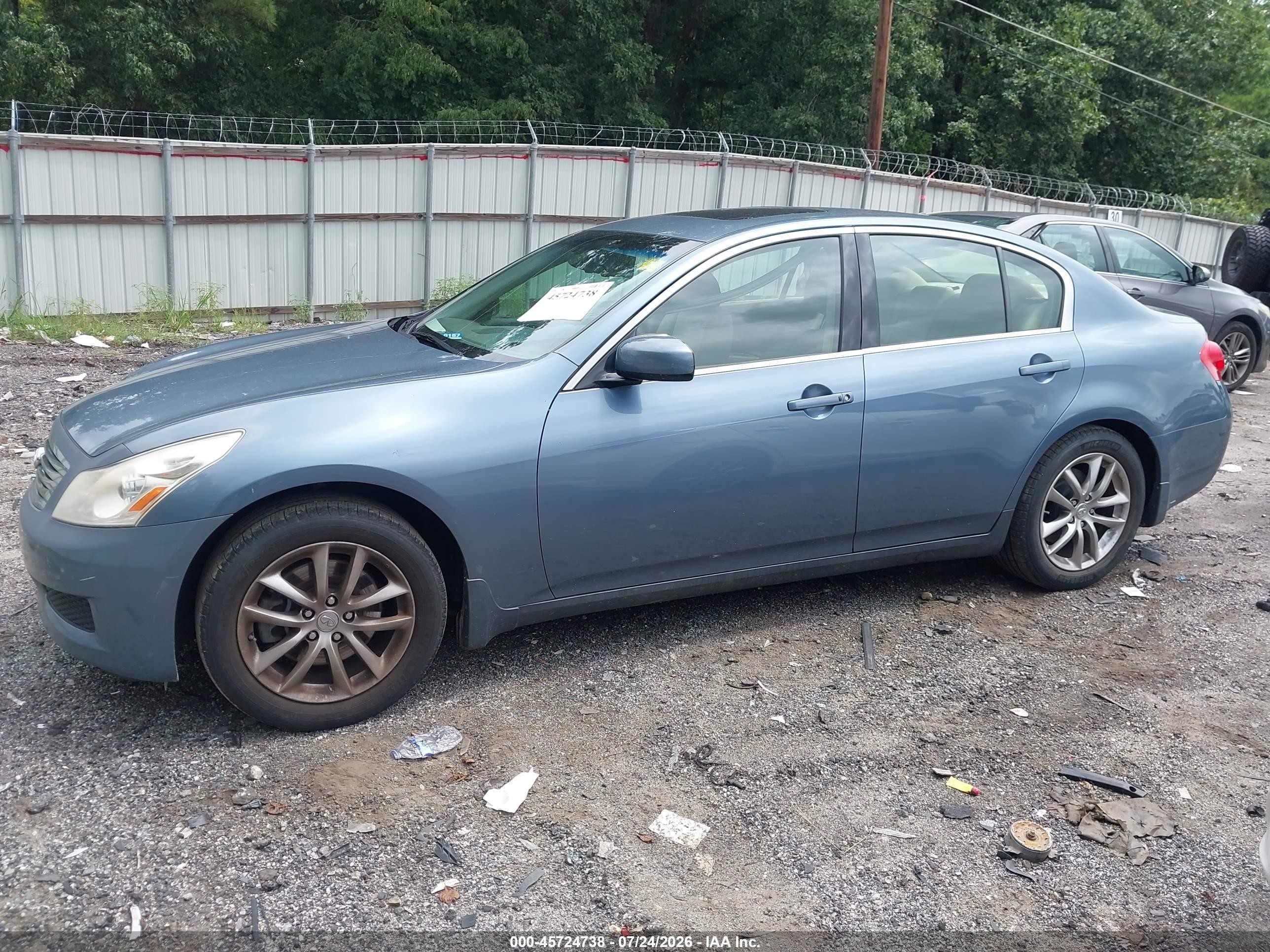 2008 Infiniti G35x   Синий vin: JNKBV61F18M259065