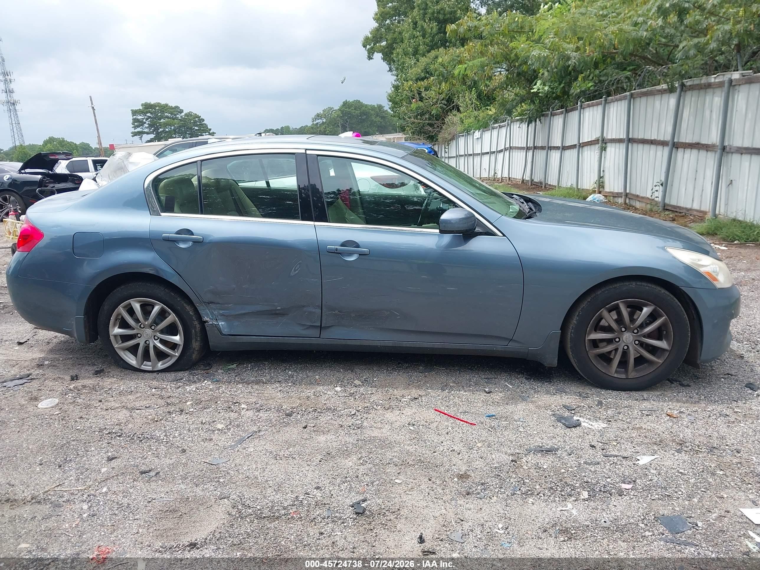 2008 Infiniti G35x   Синий vin: JNKBV61F18M259065