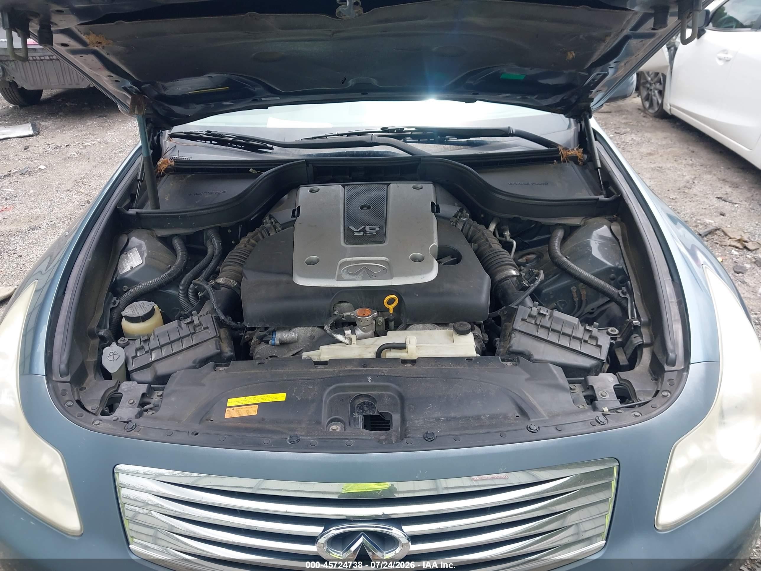 2008 Infiniti G35x   Синий vin: JNKBV61F18M259065