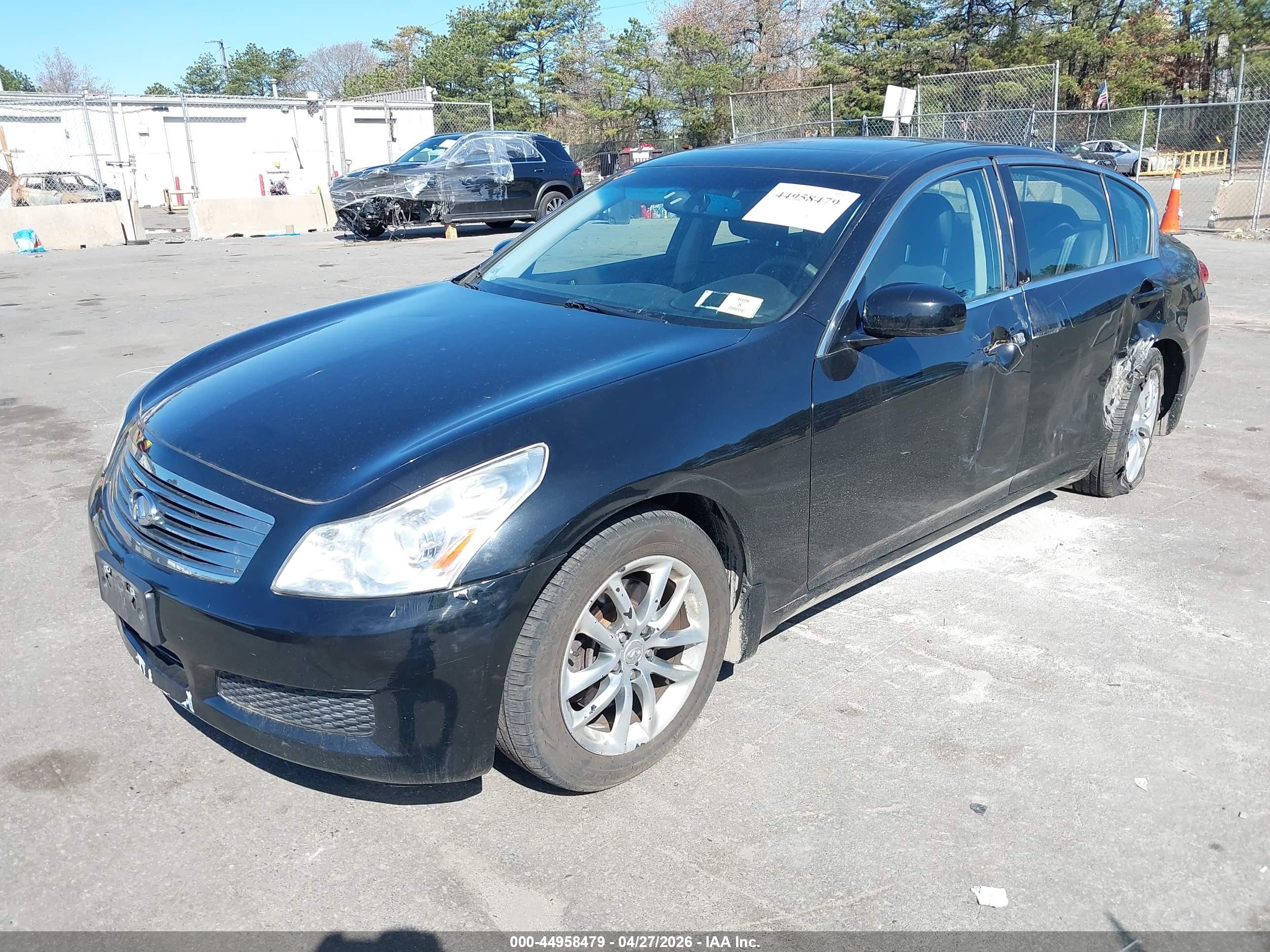 2008 Infiniti G35x Black vin: JNKBV61F18M260474
