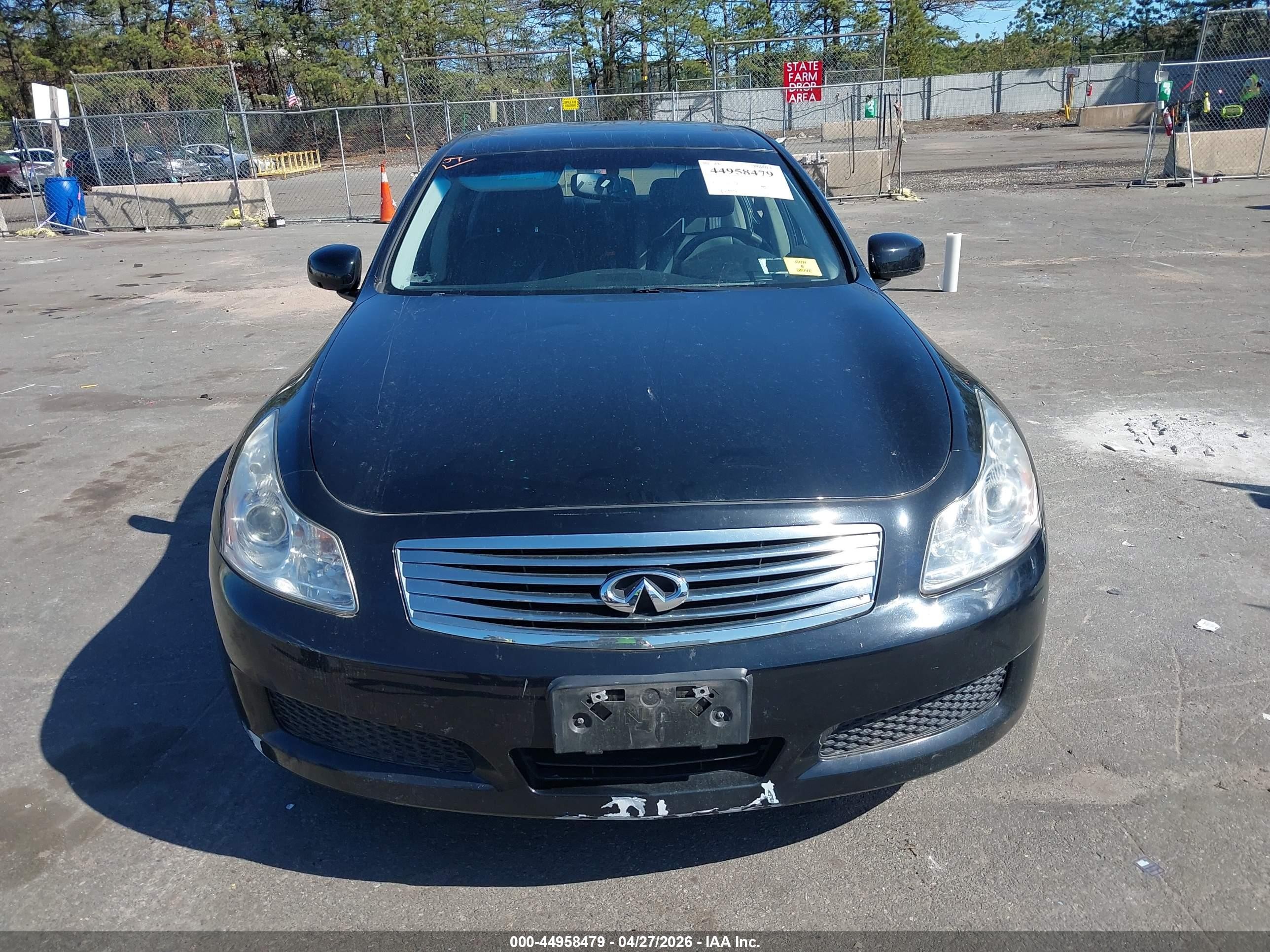 2008 Infiniti G35x Black vin: JNKBV61F18M260474