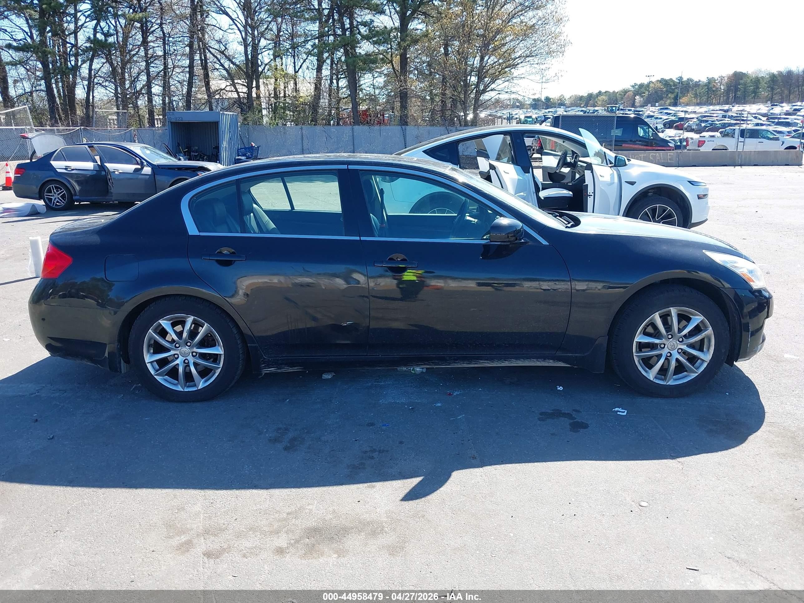 2008 Infiniti G35x Black vin: JNKBV61F18M260474