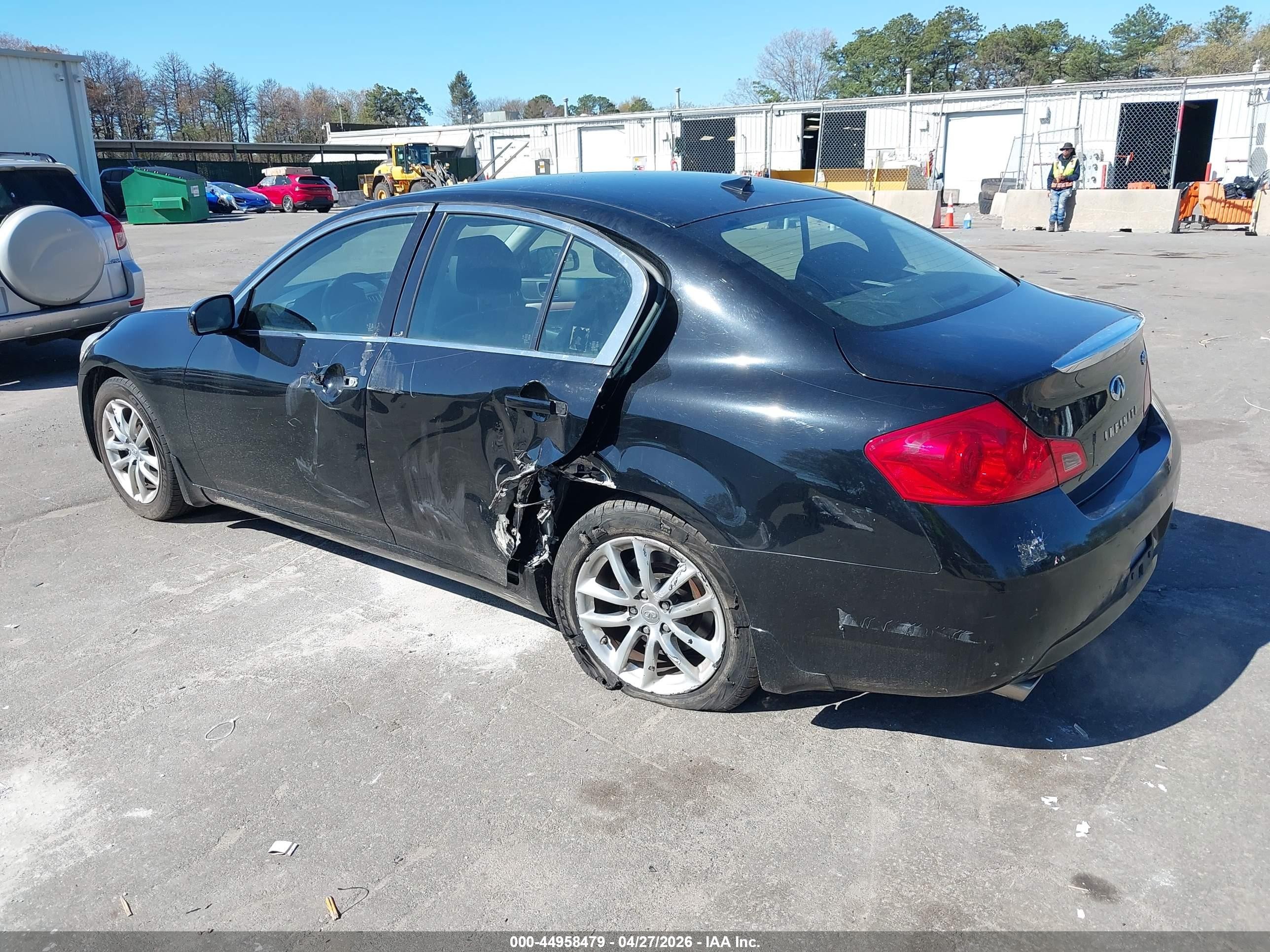 2008 Infiniti G35x Black vin: JNKBV61F18M260474