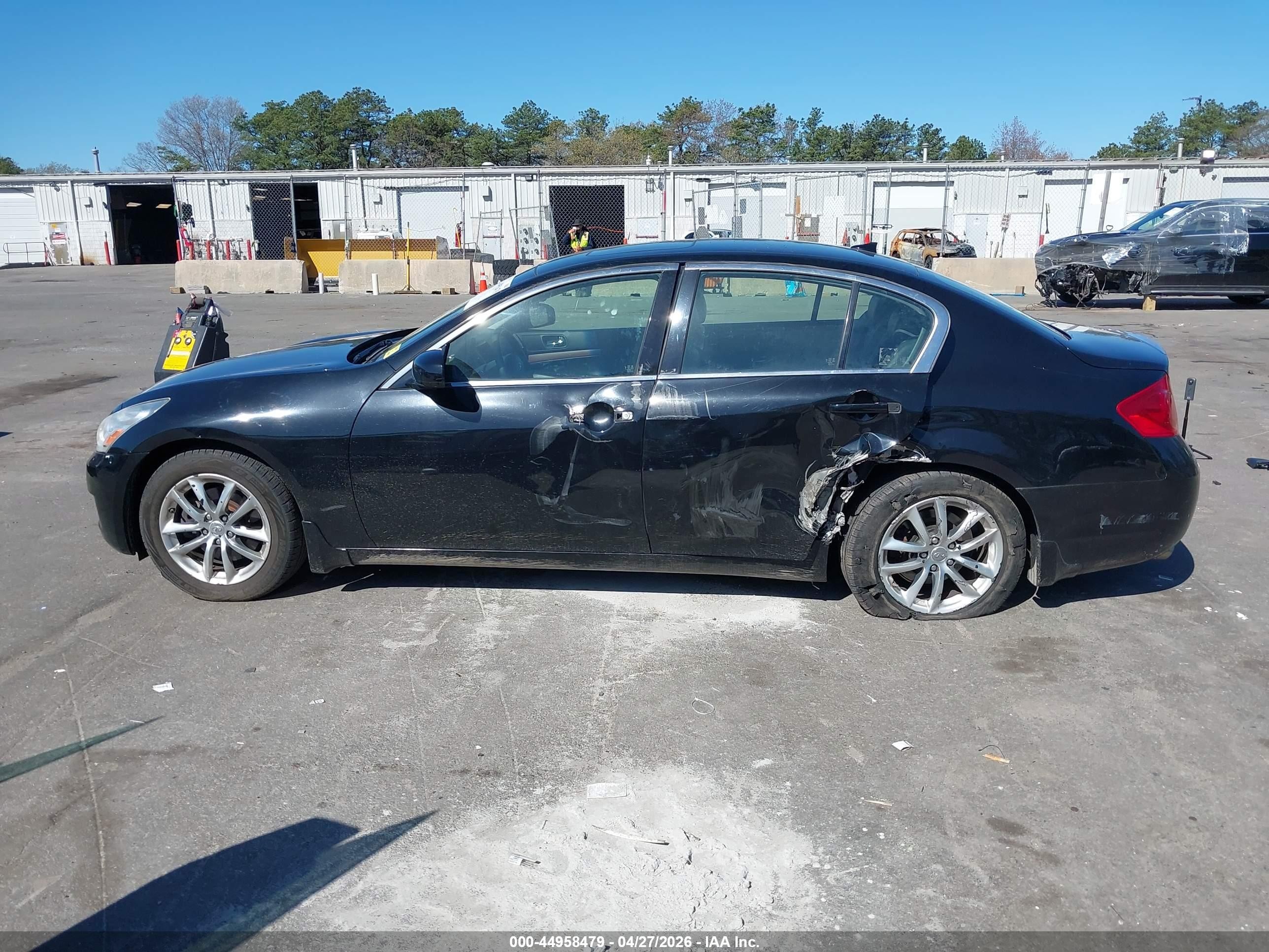 2008 Infiniti G35x Black vin: JNKBV61F18M260474