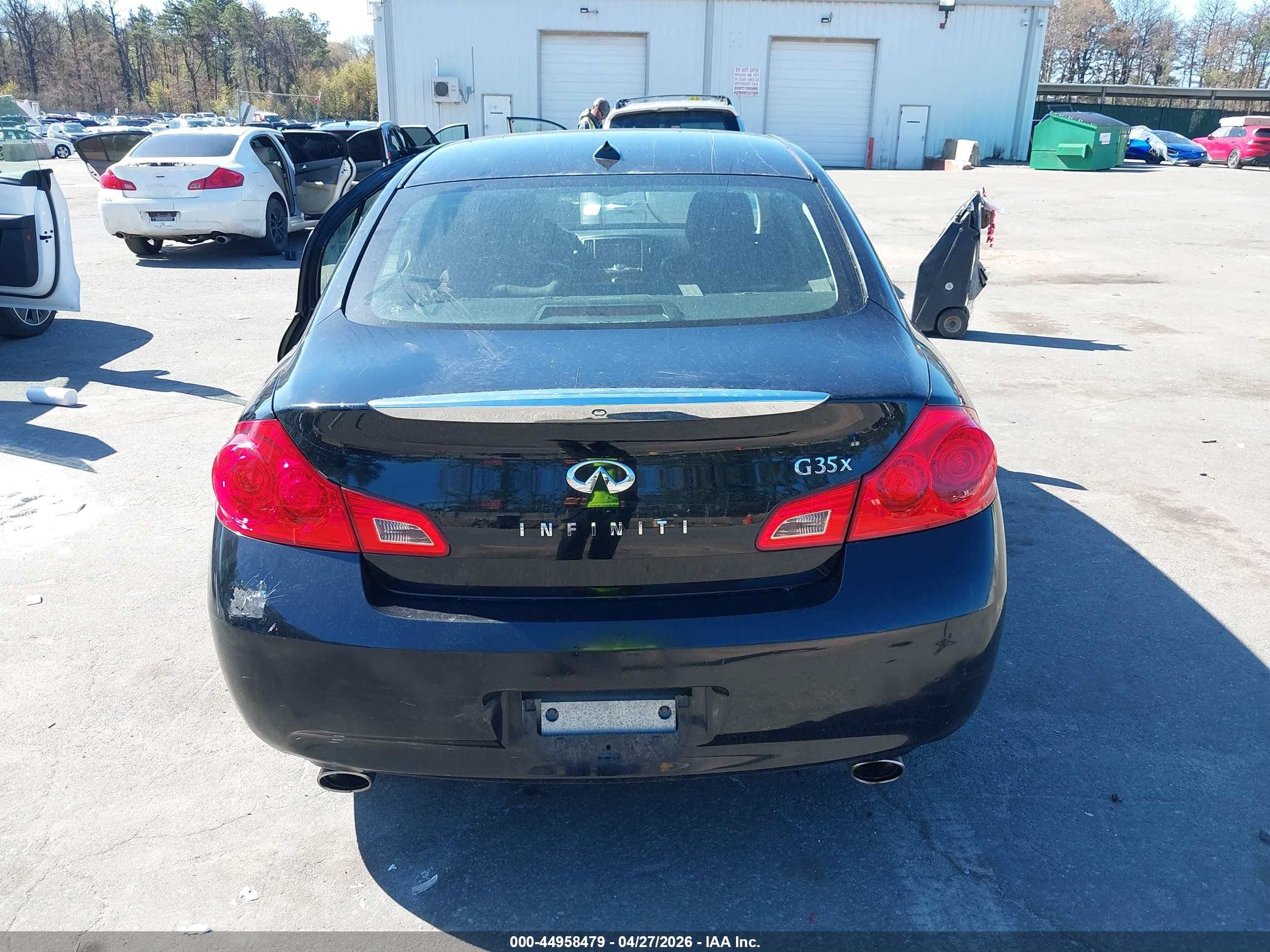 2008 Infiniti G35x Black vin: JNKBV61F18M260474