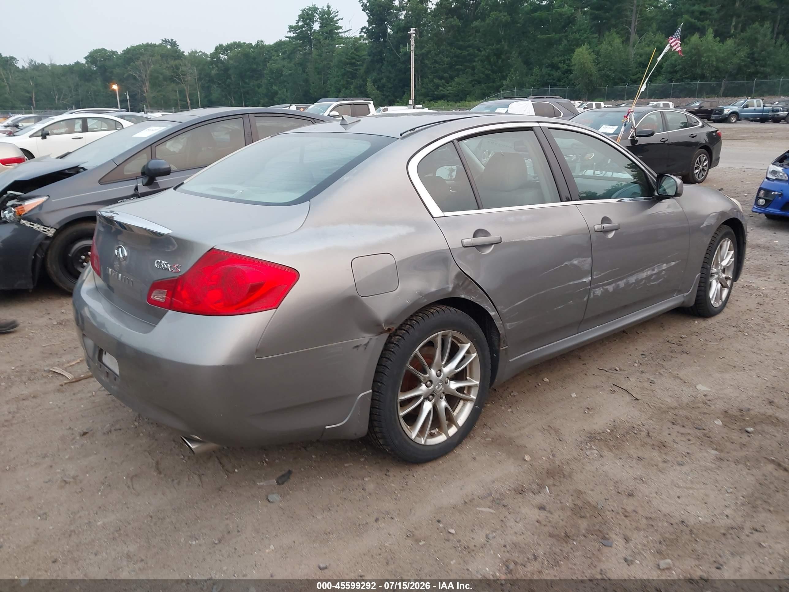 2008 Infiniti G35x   Gray vin: JNKBV61F18M261897