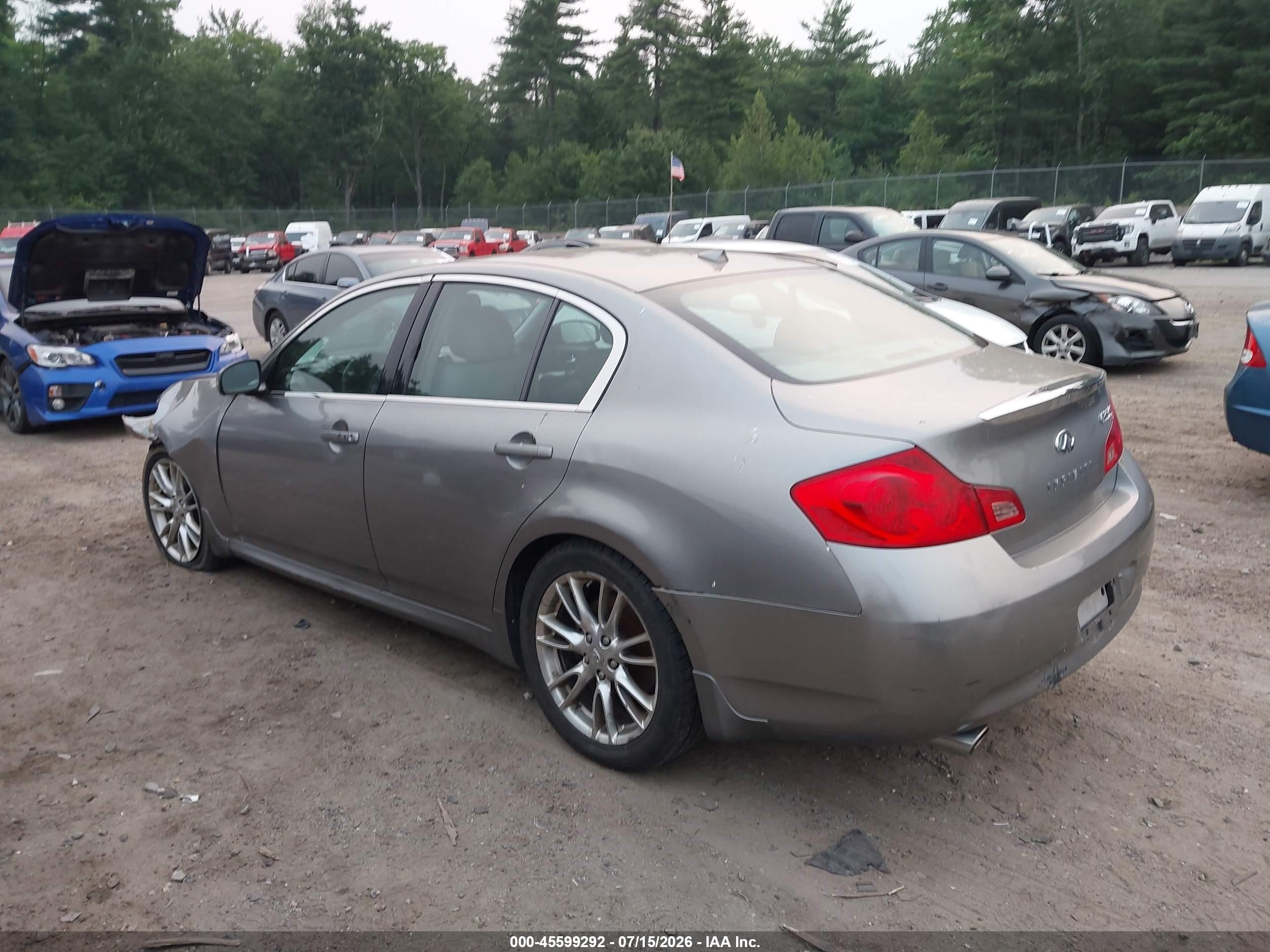 2008 Infiniti G35x   Gray vin: JNKBV61F18M261897