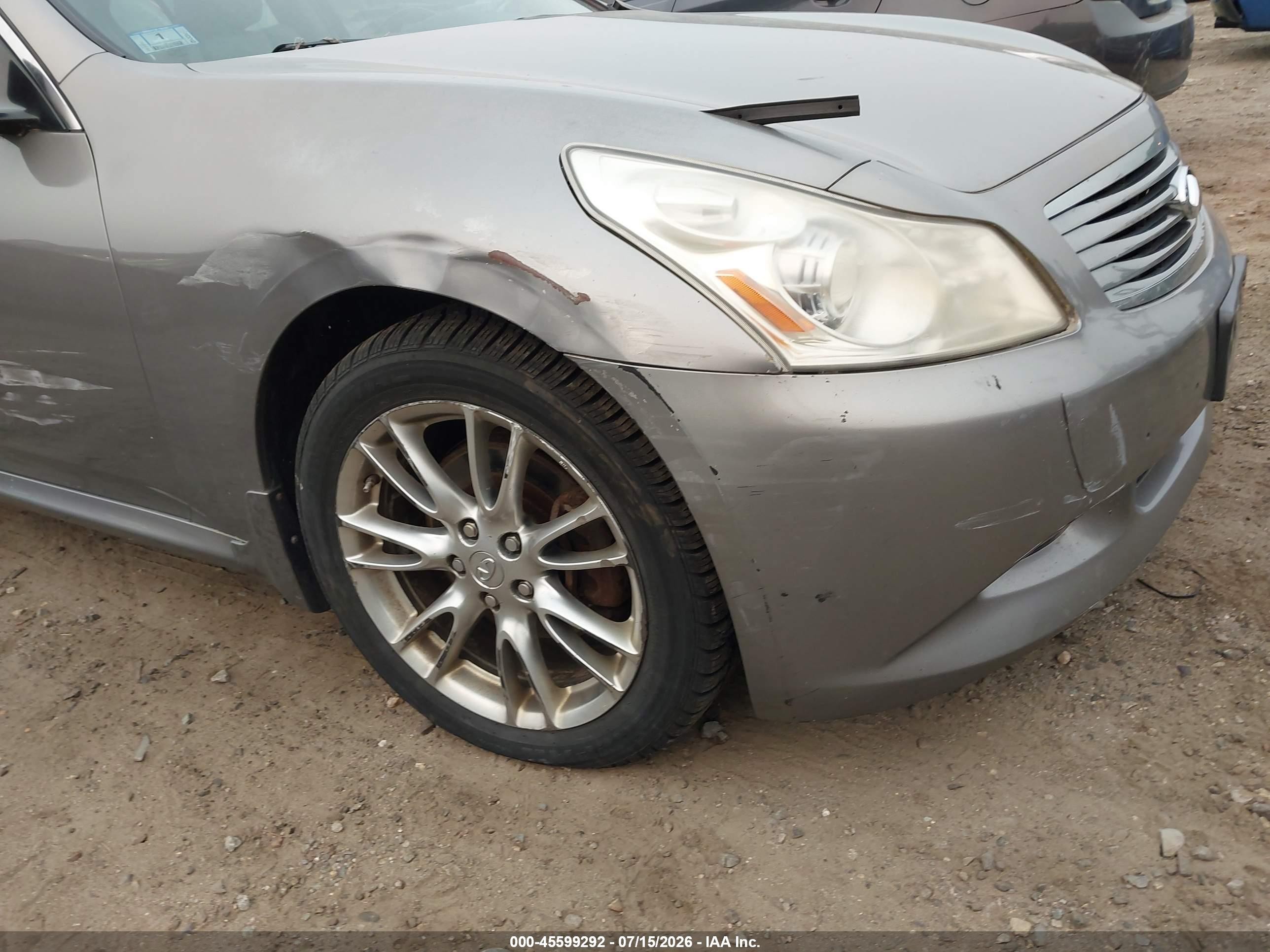 2008 Infiniti G35x   Gray vin: JNKBV61F18M261897
