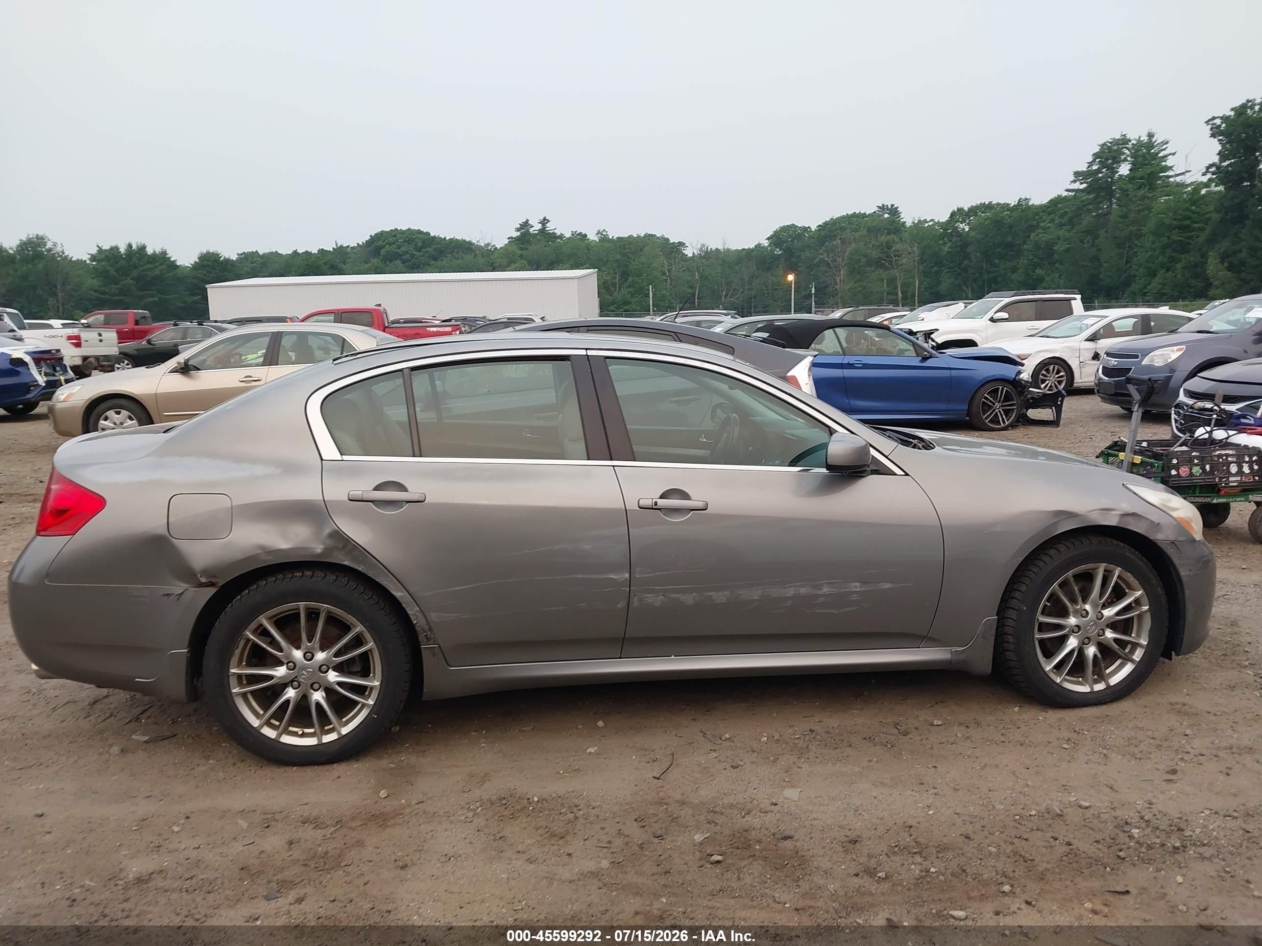 2008 Infiniti G35x   Gray vin: JNKBV61F18M261897