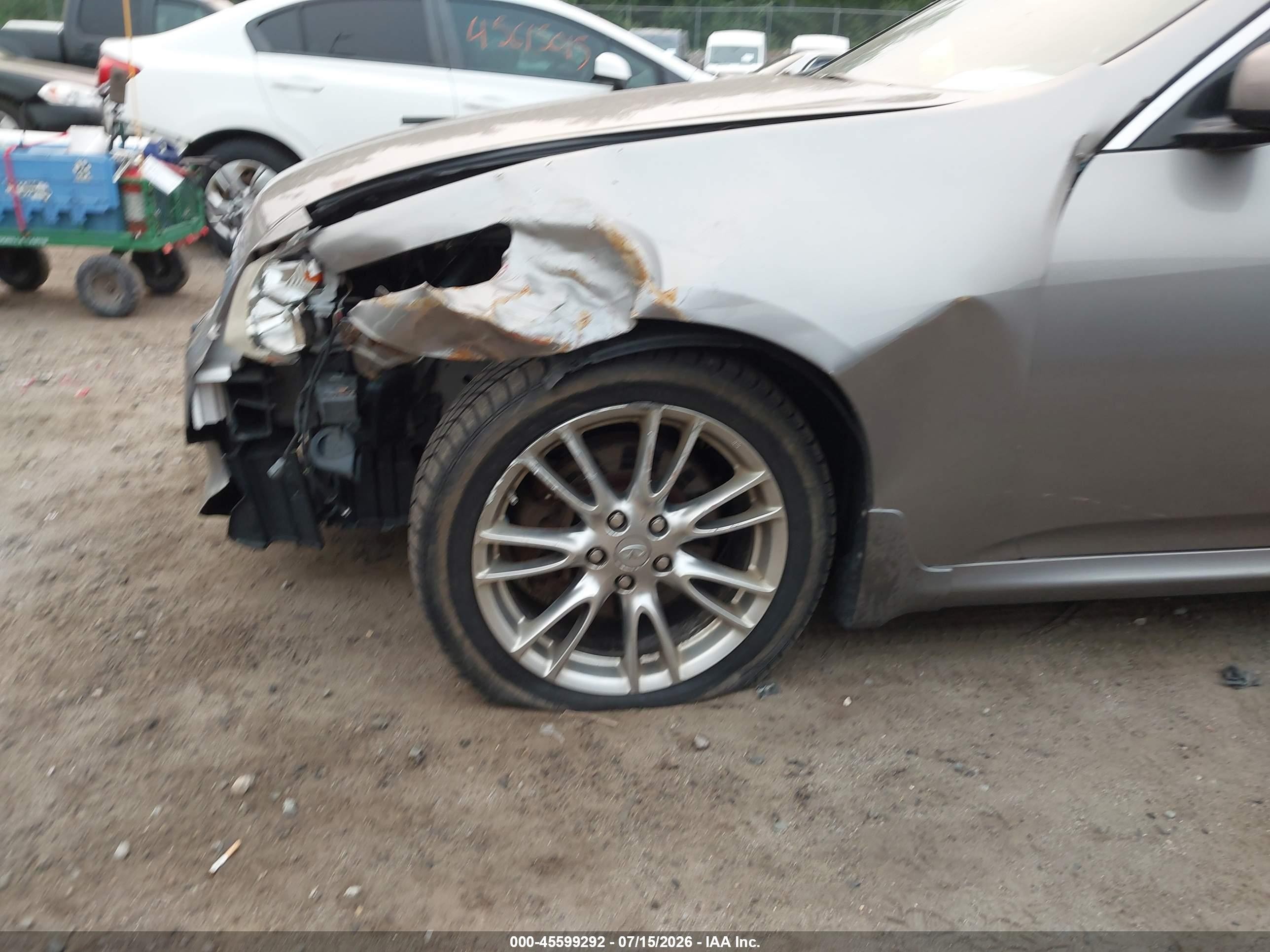 2008 Infiniti G35x   Gray vin: JNKBV61F18M261897