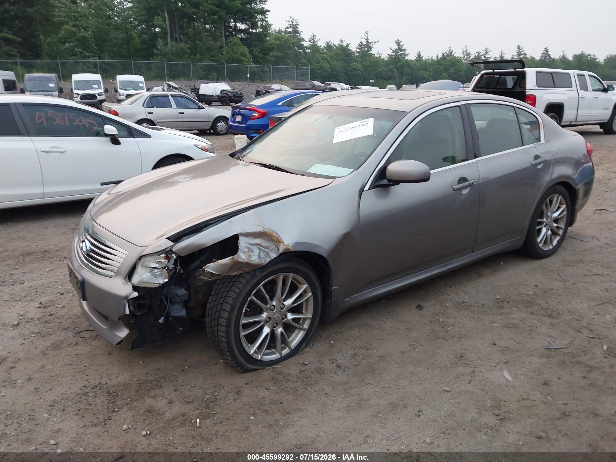 2008 Infiniti G35x   Gray vin: JNKBV61F18M261897