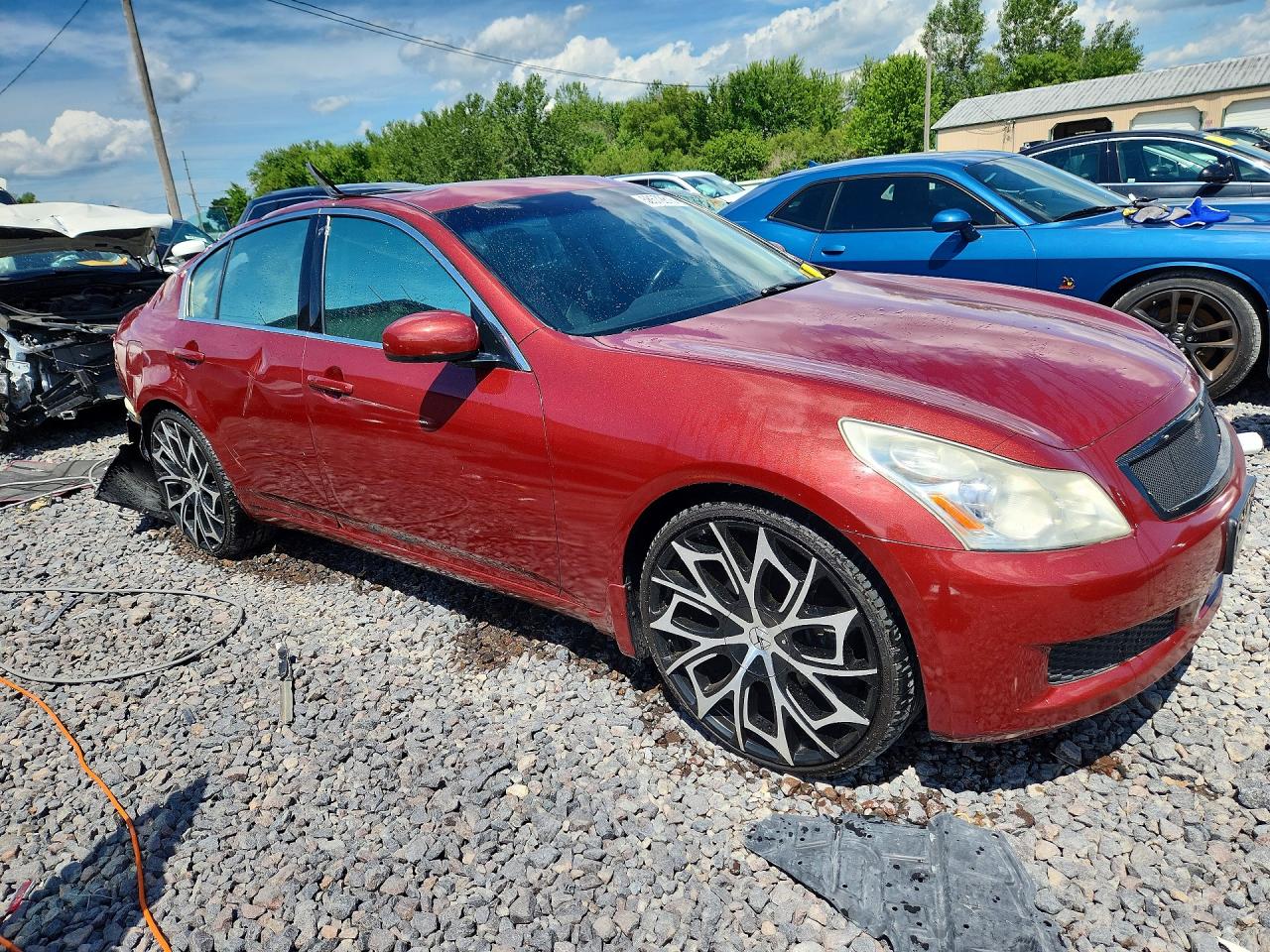 2008 Infiniti G35 X Burgundy vin: JNKBV61F18M264816