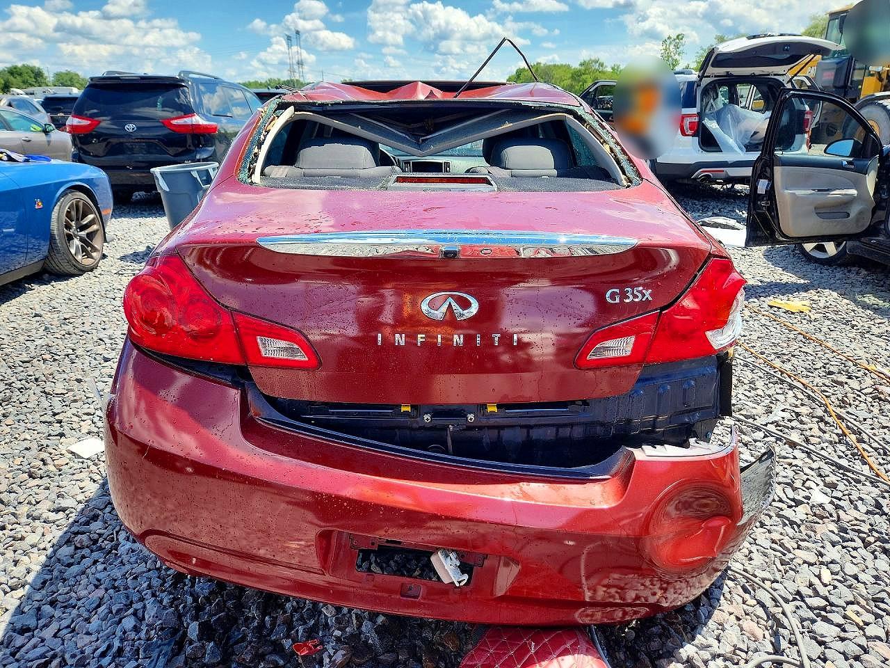 2008 Infiniti G35 X Burgundy vin: JNKBV61F18M264816