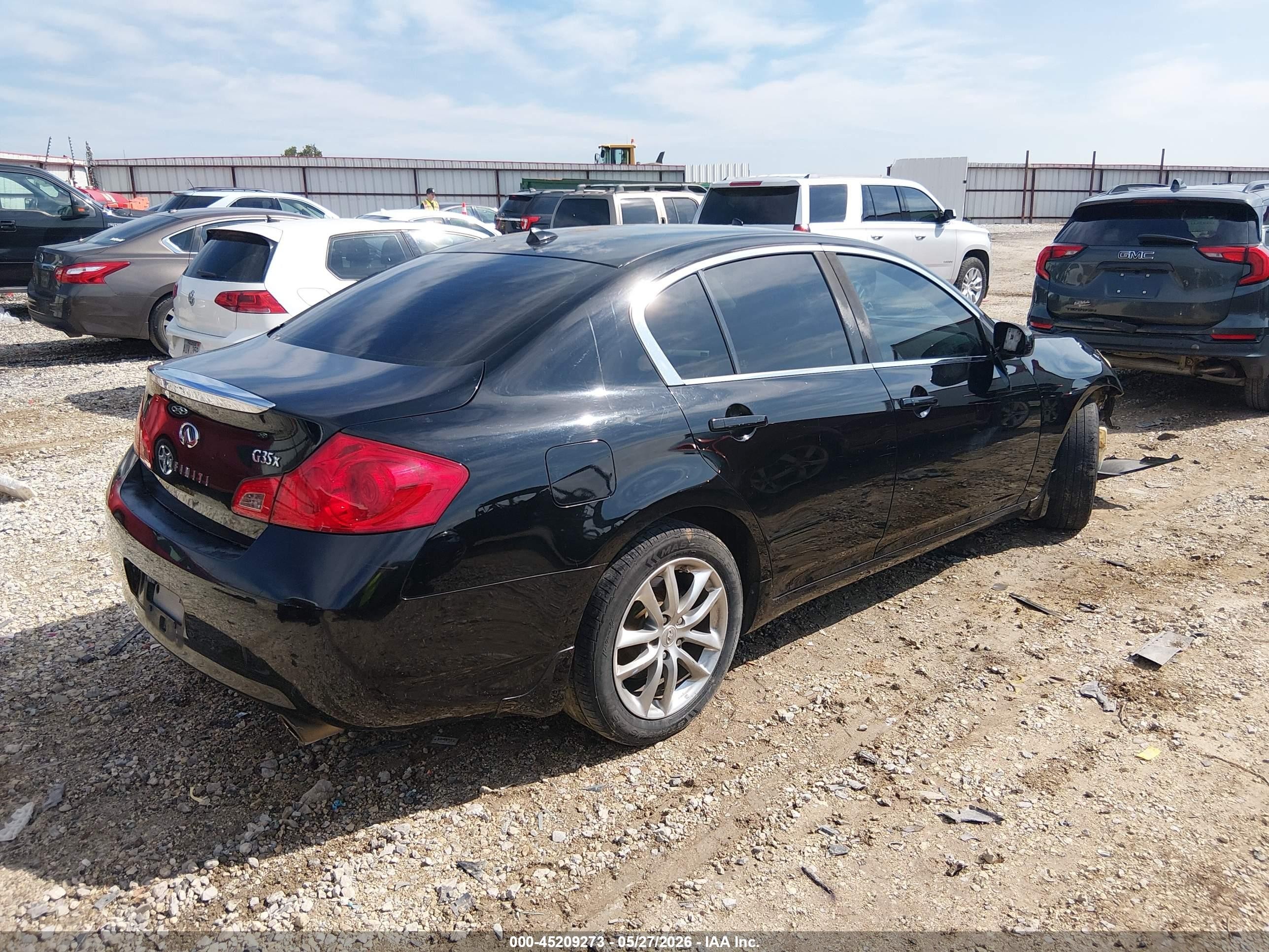 2008 Infiniti G35x   Black vin: JNKBV61F18M271524