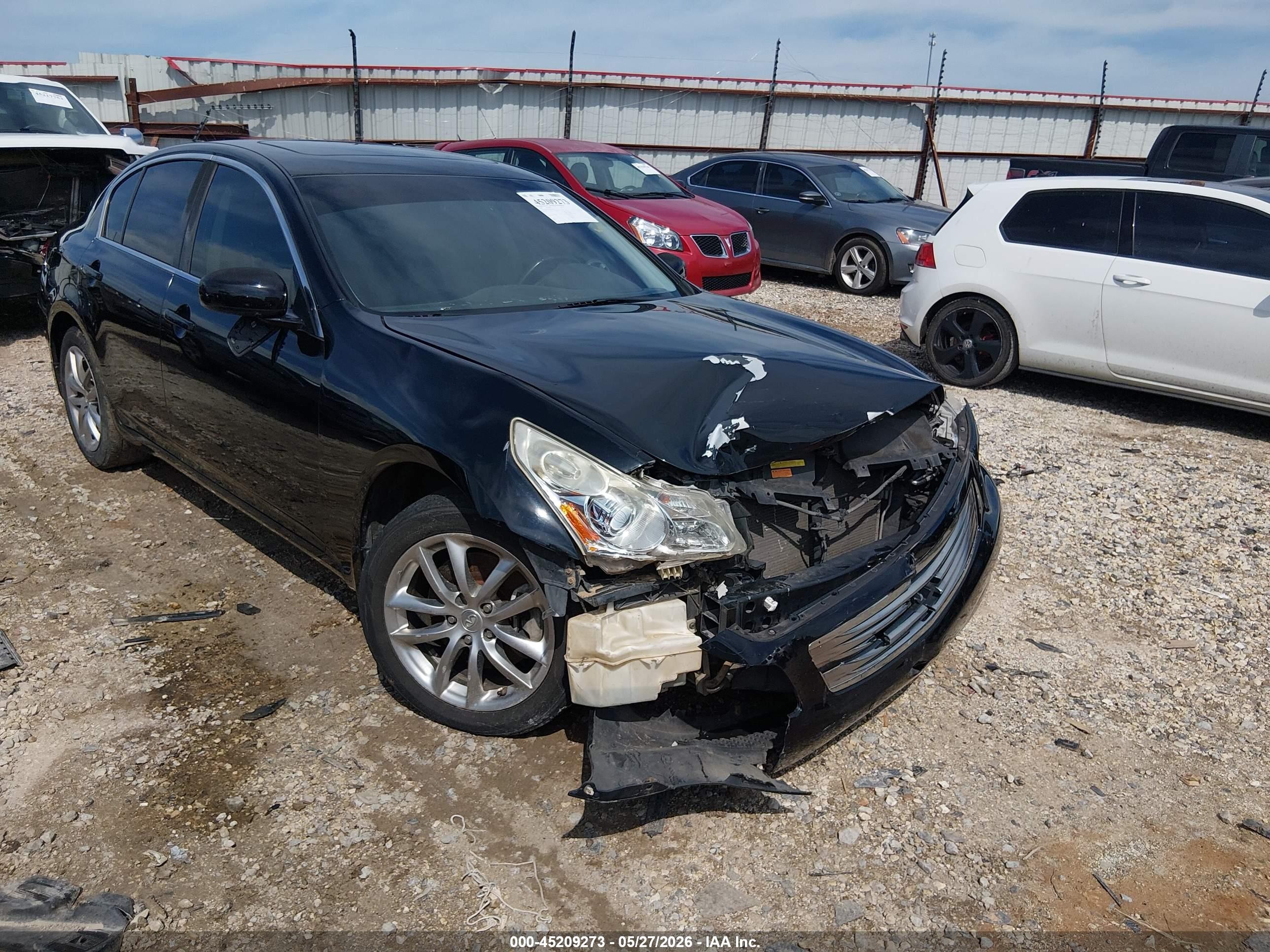 2008 Infiniti G35x   Black vin: JNKBV61F18M271524