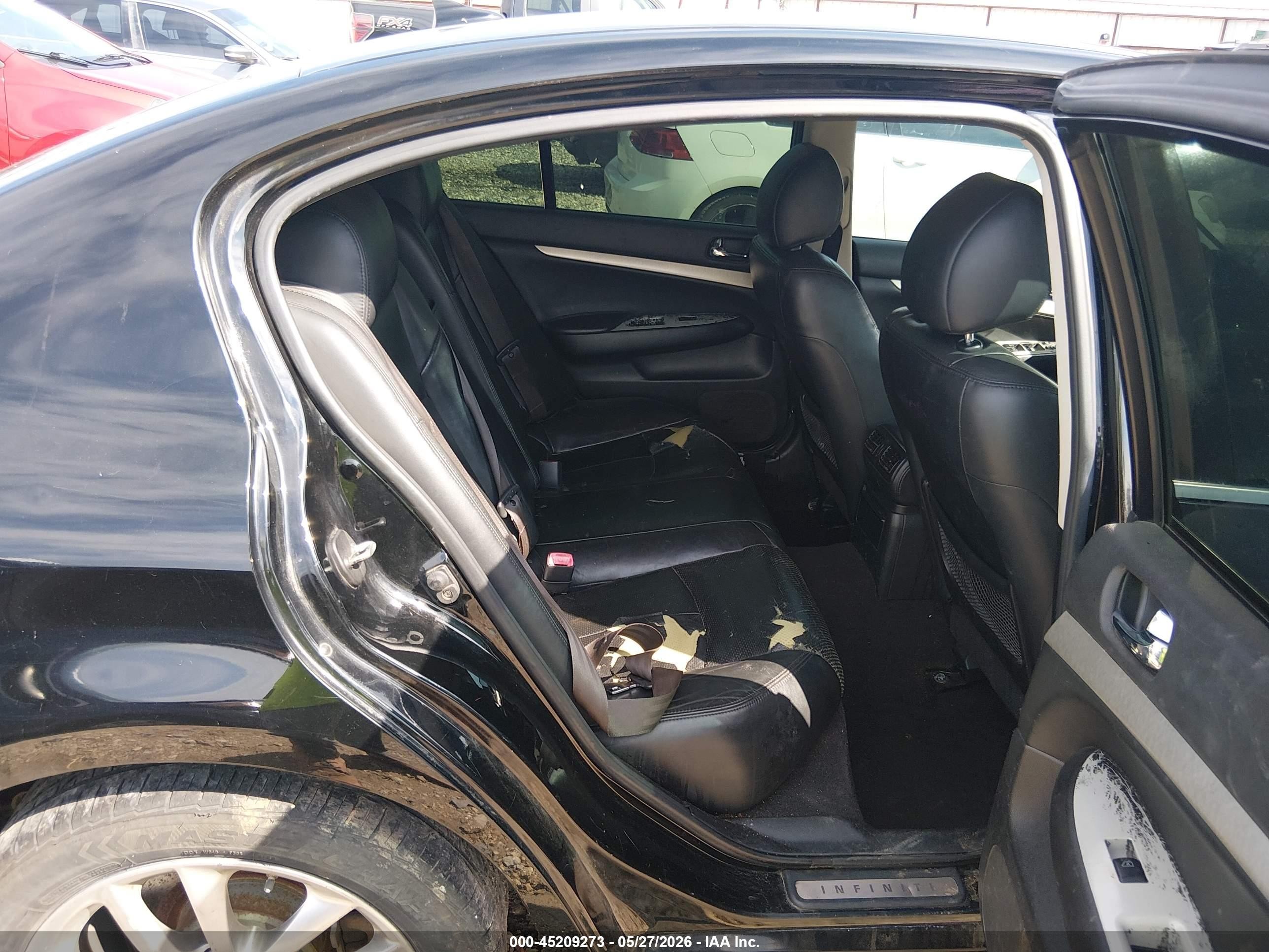 2008 Infiniti G35x   Black vin: JNKBV61F18M271524