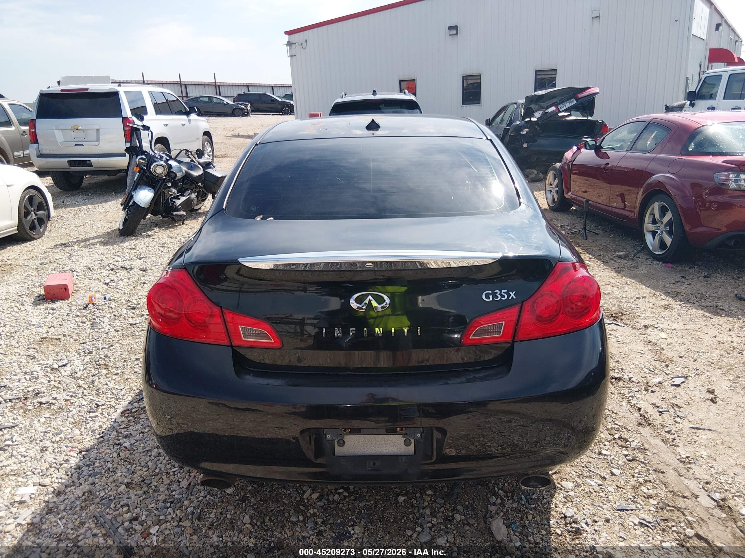 2008 Infiniti G35x   Black vin: JNKBV61F18M271524