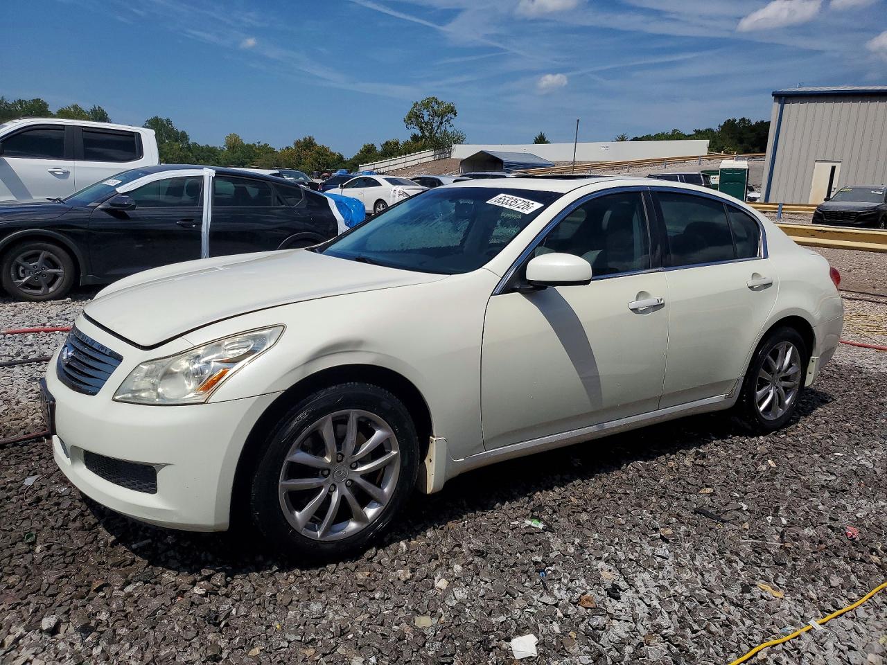 2008 Infiniti G35 X White vin: JNKBV61F28M255509