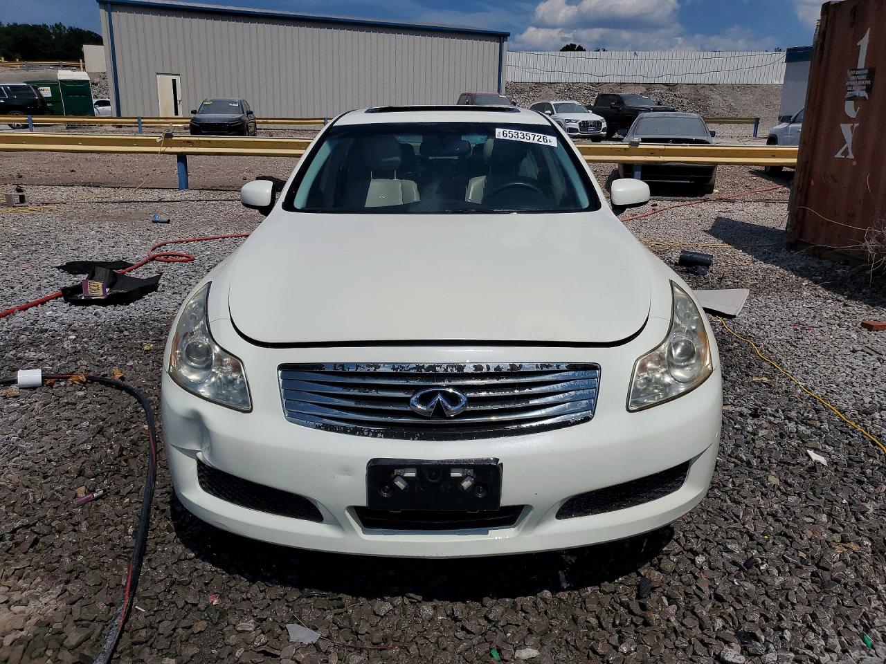 2008 Infiniti G35 X White vin: JNKBV61F28M255509
