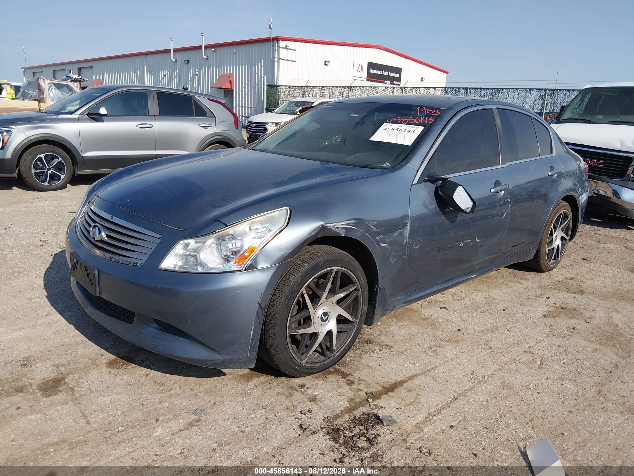 2008 Infiniti G35x   Blue vin: JNKBV61F28M260936