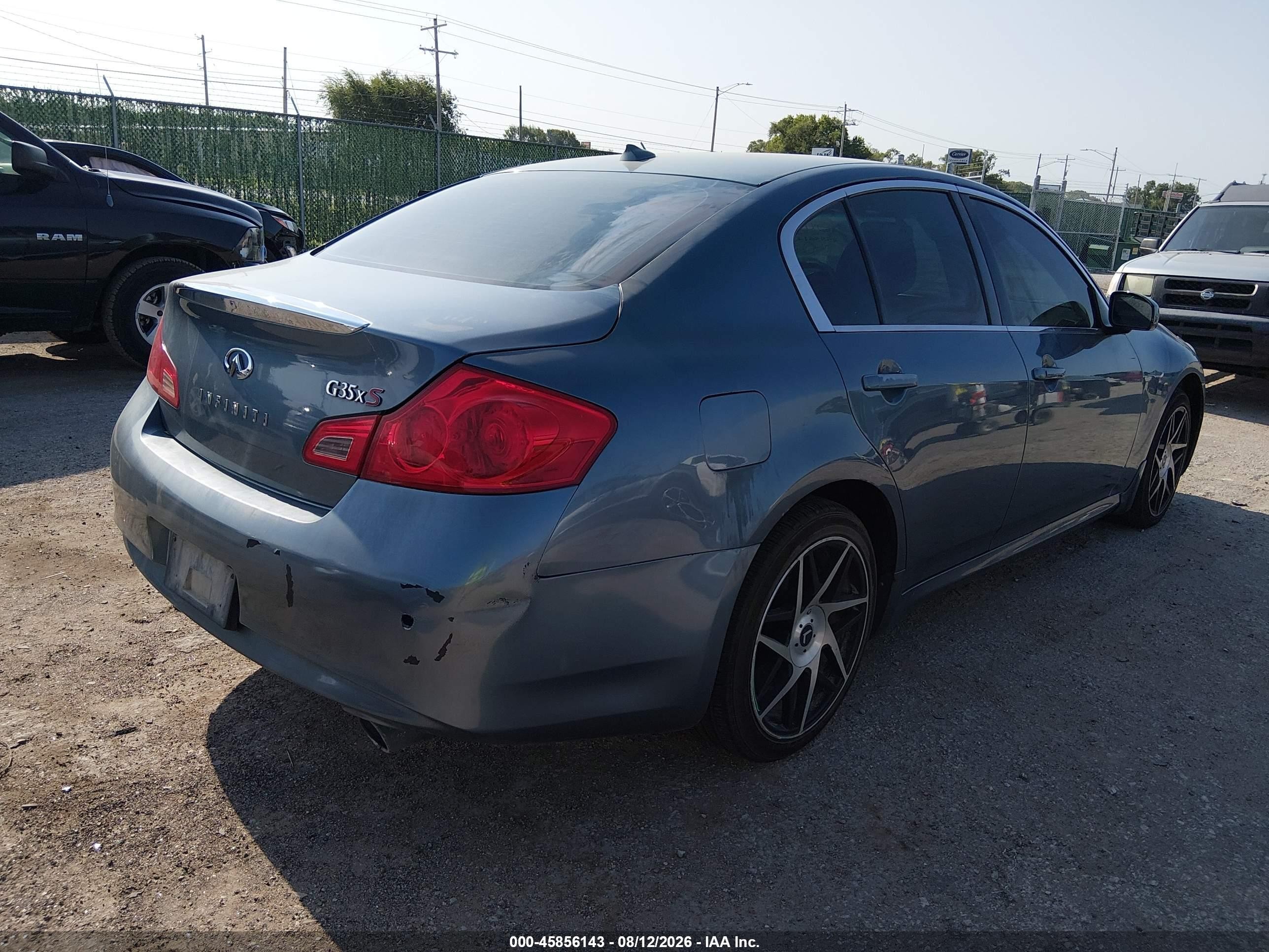 2008 Infiniti G35x   Blue vin: JNKBV61F28M260936
