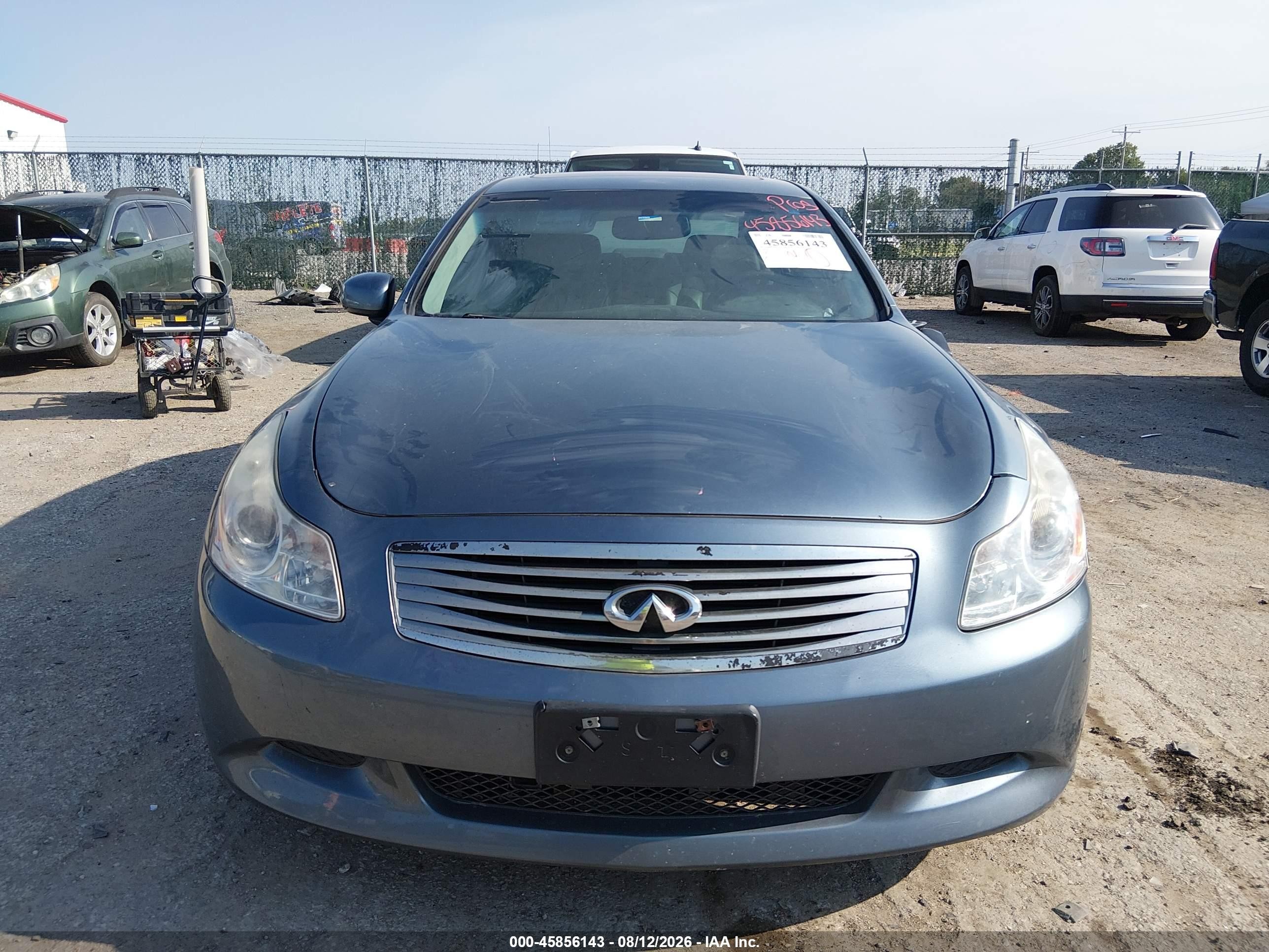 2008 Infiniti G35x   Blue vin: JNKBV61F28M260936