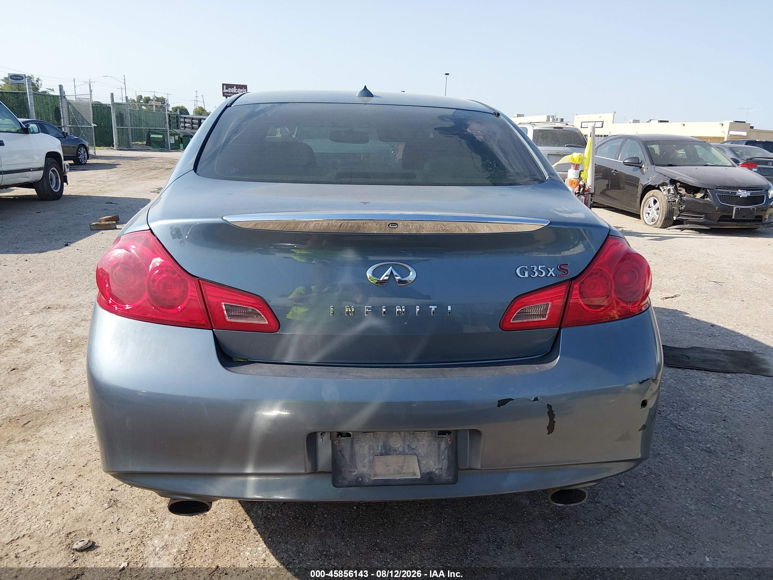 2008 Infiniti G35x   Blue vin: JNKBV61F28M260936