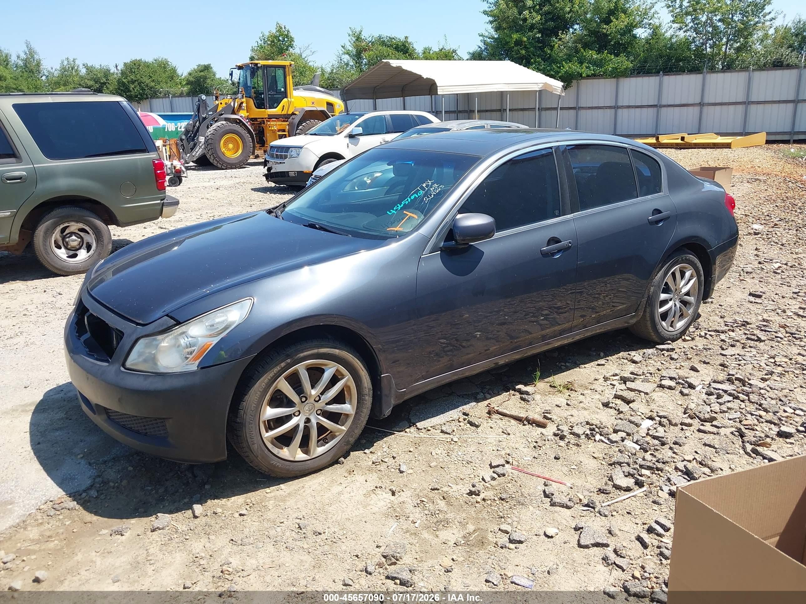 2008 Infiniti G35x   Gray vin: JNKBV61F28M264663
