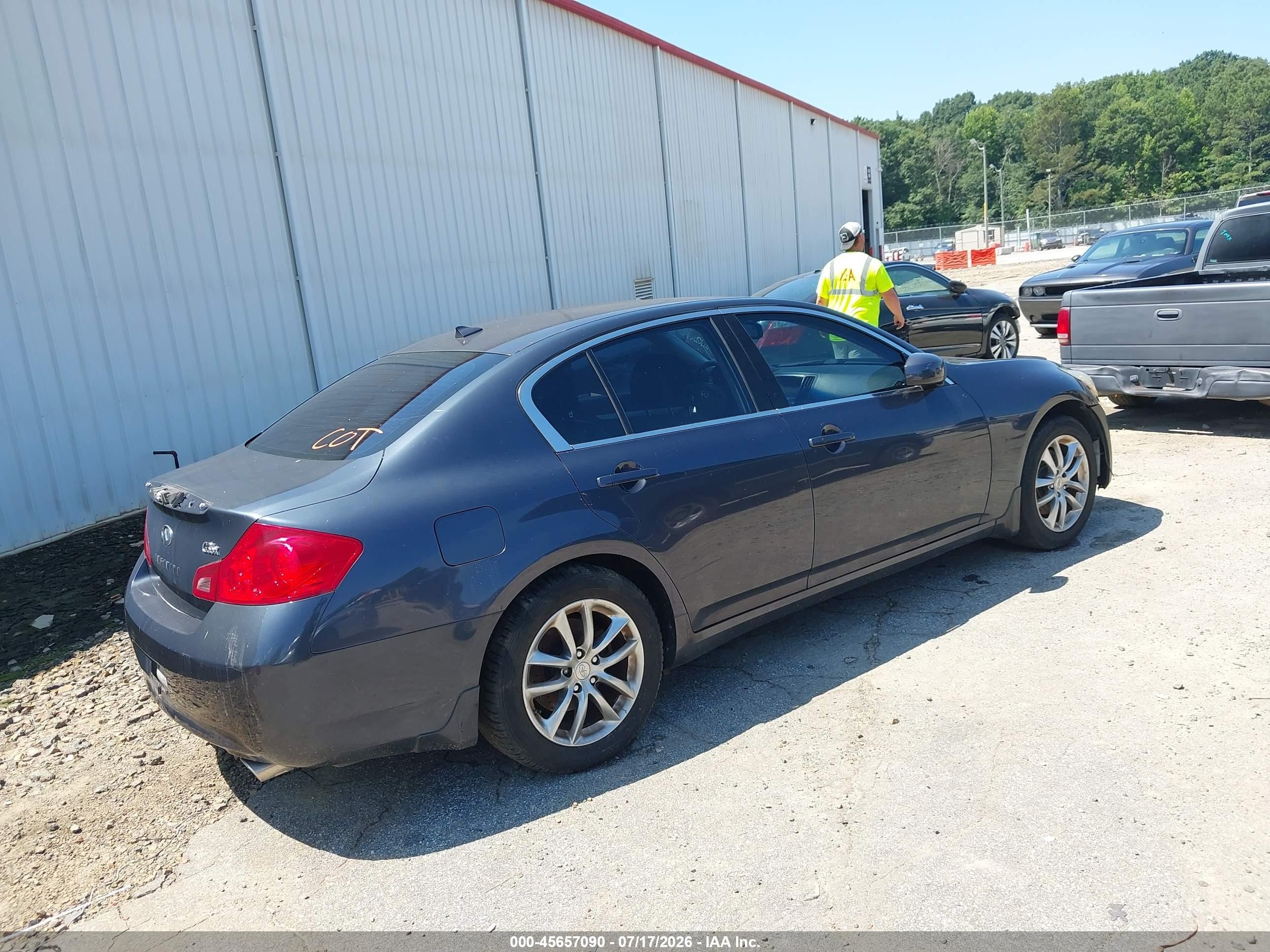 2008 Infiniti G35x   Gray vin: JNKBV61F28M264663