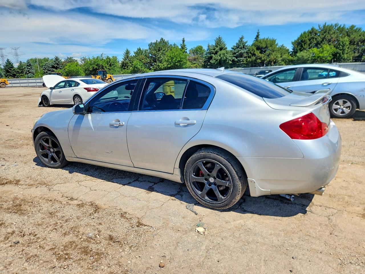 2008 Infiniti G35 X Silver vin: JNKBV61F28M271192