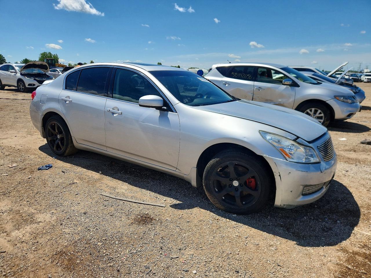 2008 Infiniti G35 X Silver vin: JNKBV61F28M271192