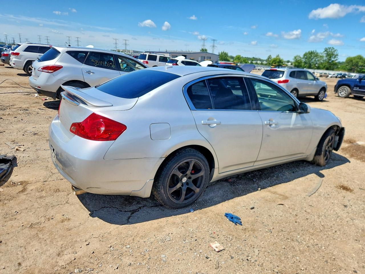 2008 Infiniti G35 X Silver vin: JNKBV61F28M271192