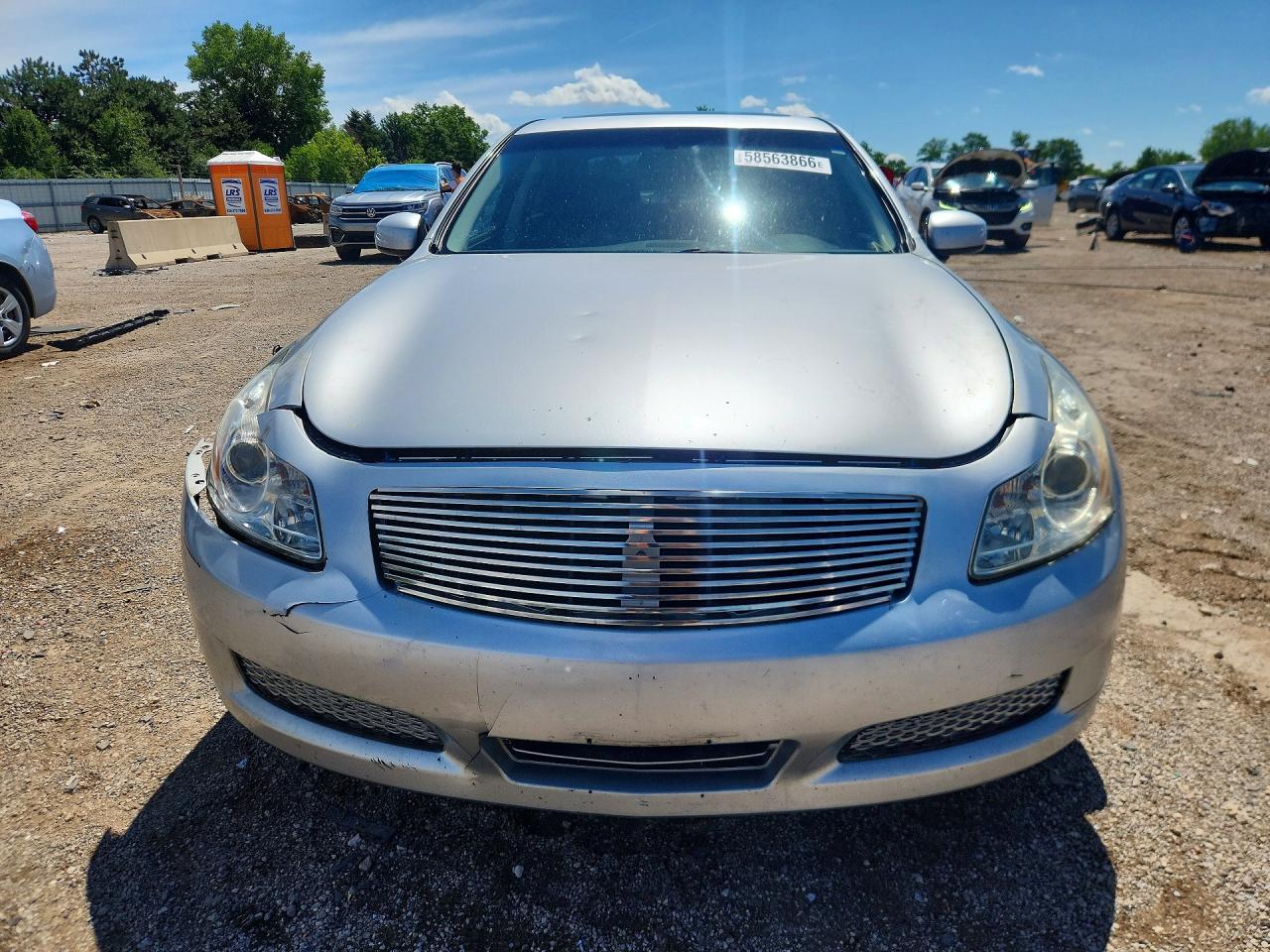 2008 Infiniti G35 X Silver vin: JNKBV61F28M271192